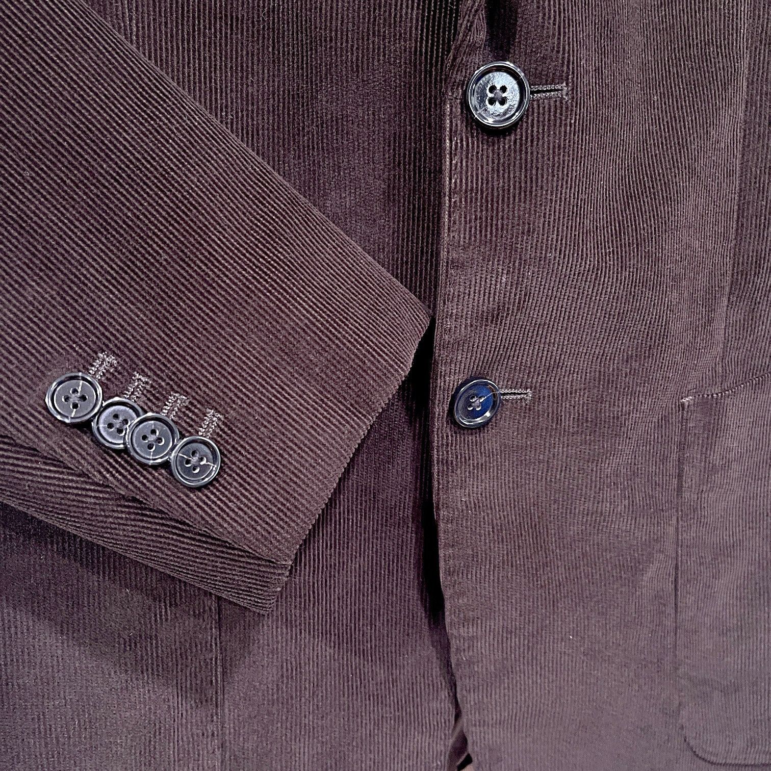 Banana Republic Banana Republic Slim Corduroy Sport Coat Brown Pontoglio 40R Size 40R - 3 Thumbnail