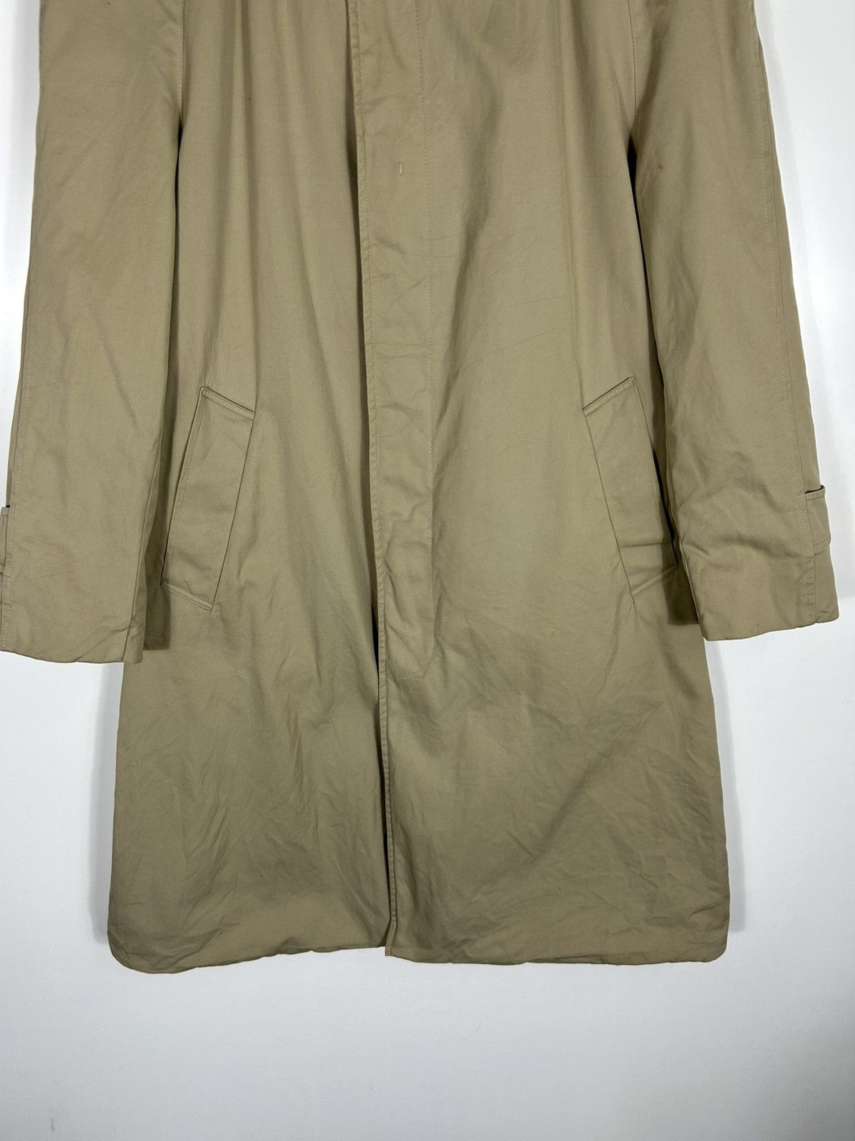 Aquascutum ⚡️Vintage Aquascutum Khakis Button Long Coat Jacket Size US M / EU 48-50 / 2 - 6 Thumbnail