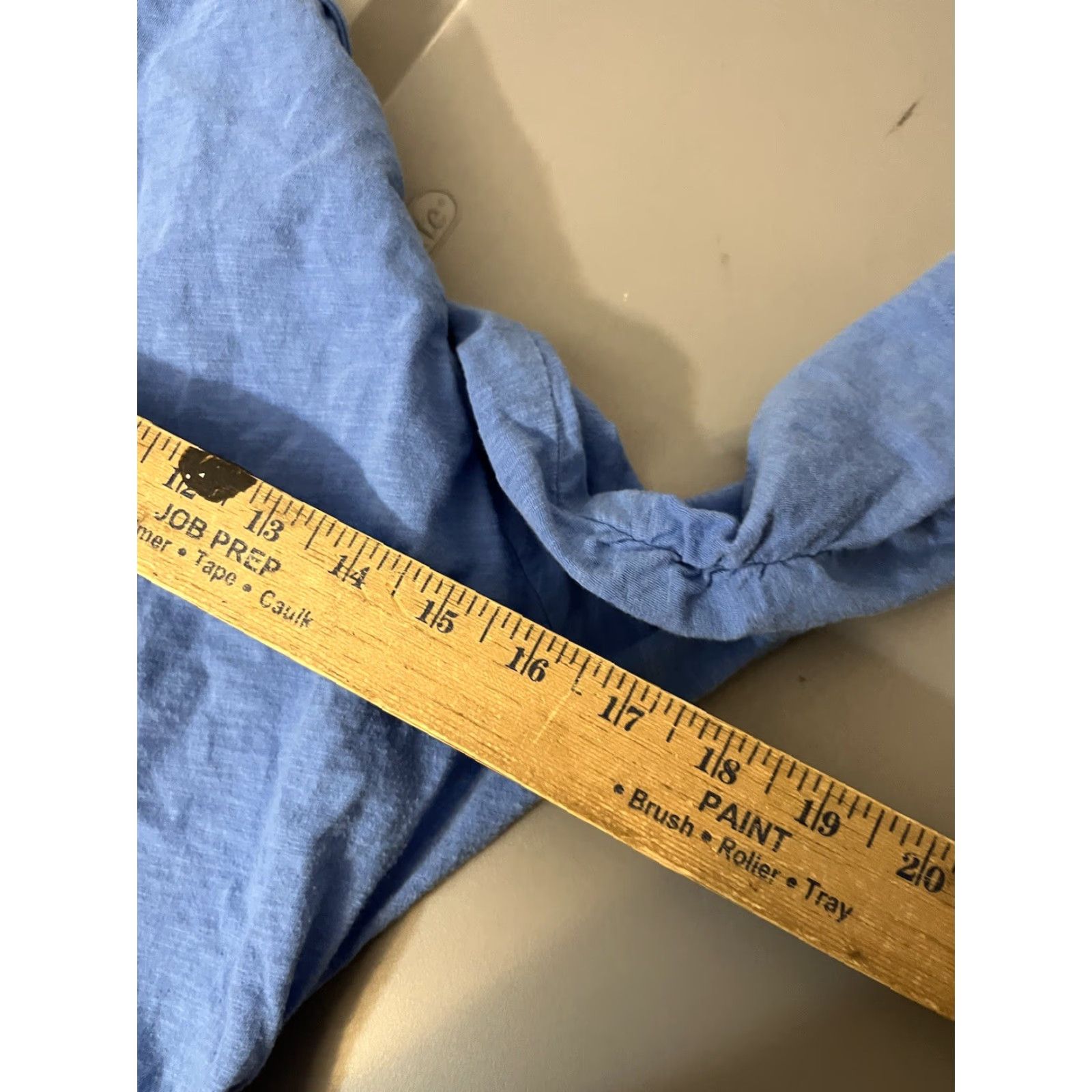 Vintage VINTAGE New York & Company Boat Neck Shirt Womens XL Blue Ruched Sleeve 3/4 Stretch Shirt Womens XL Blue Ruched Sleeve Size XL / US 12-14 / IT 48-50 - 5 Thumbnail