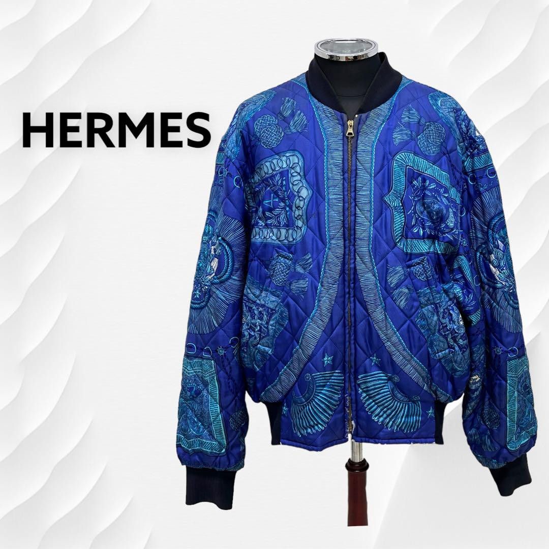 Vintage Hermes Reversible Bomber Jacket Iconic