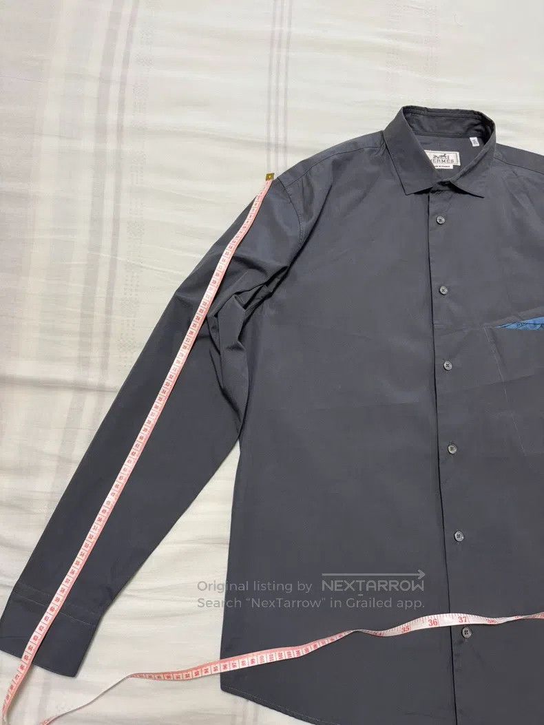 Hermes Hermes Cotton and silk blended shirt jacket Size US XXS / EU 40 - 6 Thumbnail