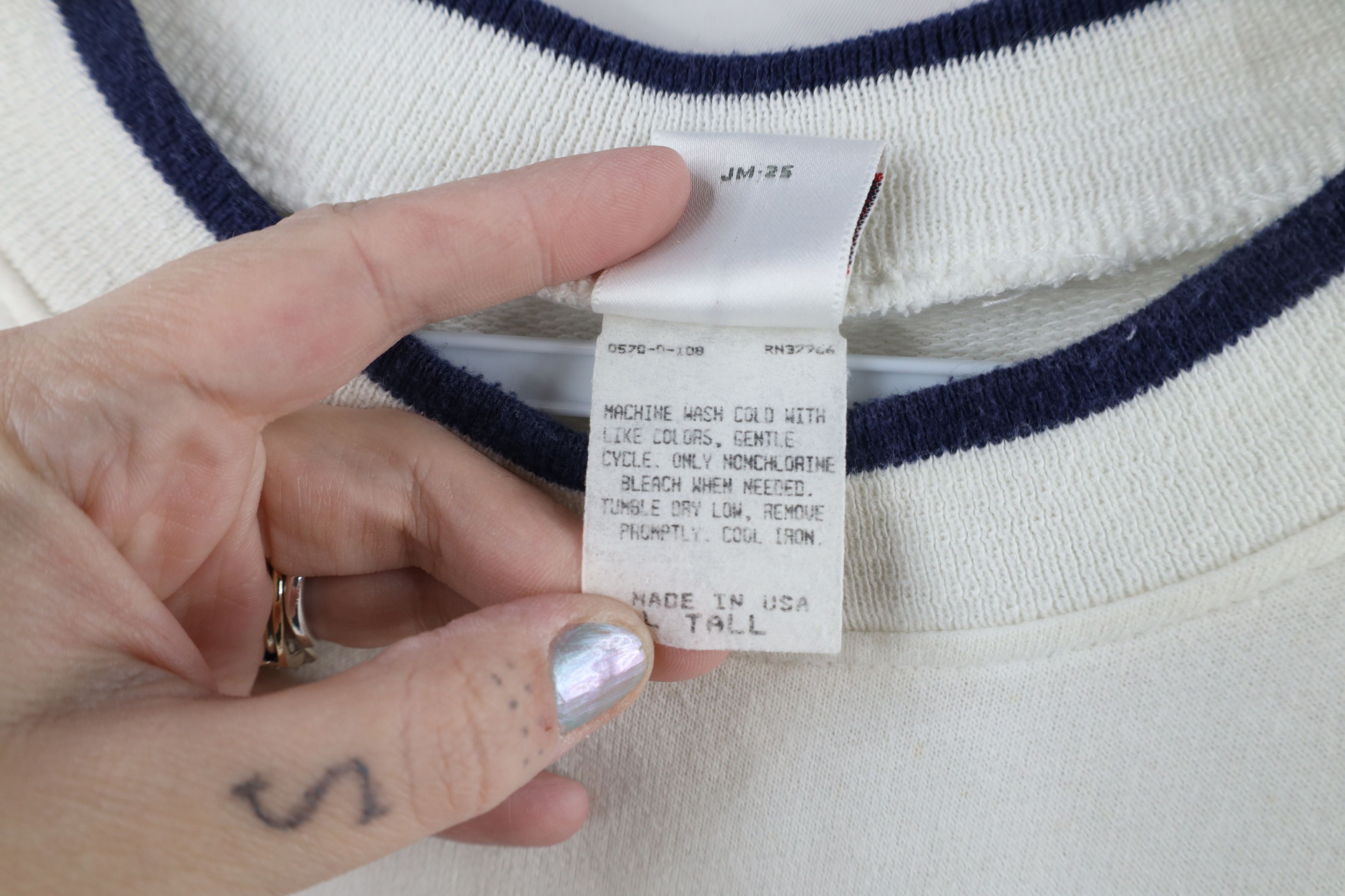 Vintage Vintage 90s Streetwear Block Crewneck Sweatshirt USA Size US L / EU 52-54 / 3 - 7 Thumbnail