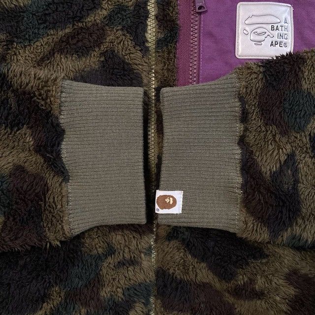 Bape BAPE 1st camo green boa fleece zip hoodie a bathing ape Size US XL / EU 56 / 4 - 5 Thumbnail
