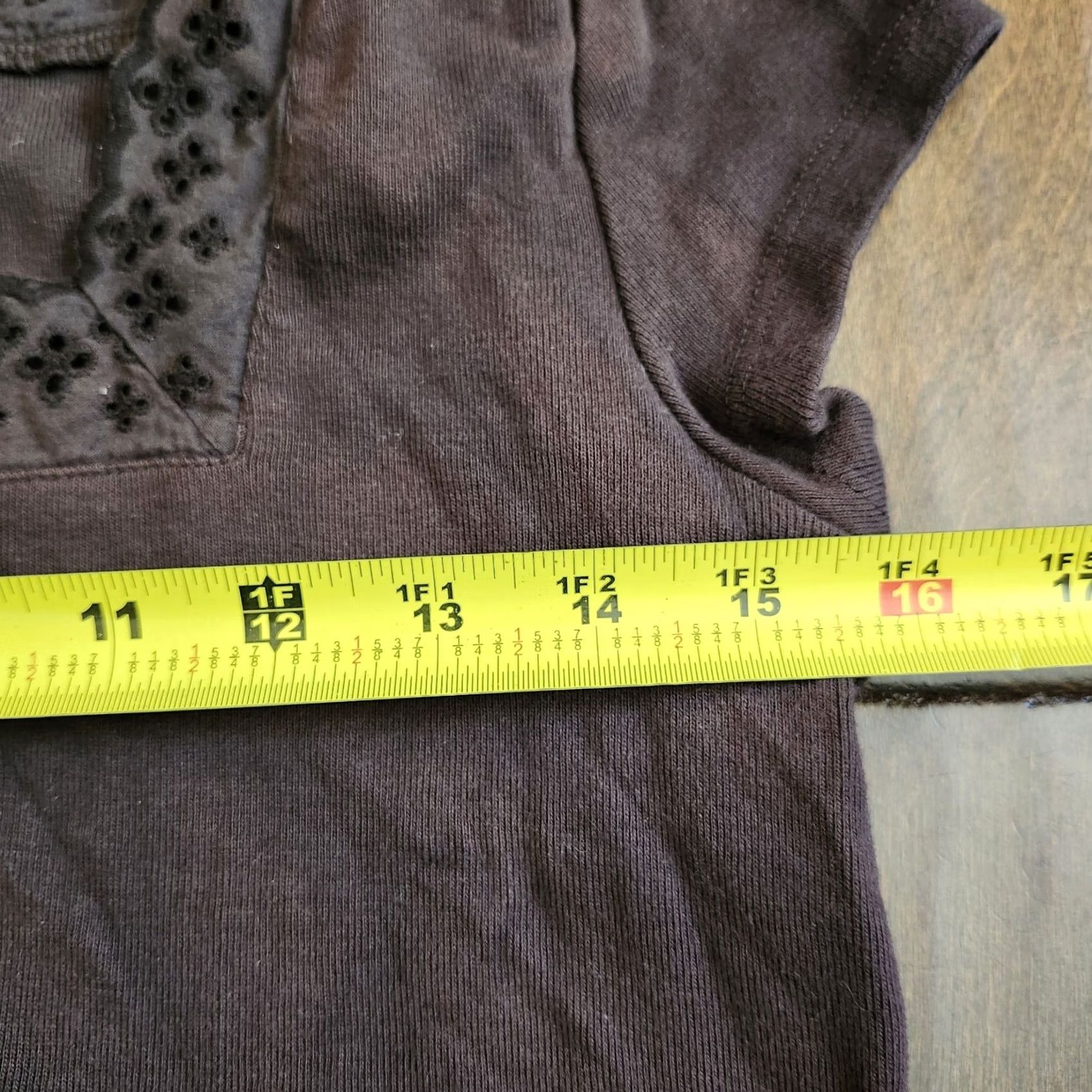 Joe Browns Browns Carole Little Short Sleeve Top - Shirt M Juniors Brown Women Regular 100% Cotton Solid All Seasons Lightweight Casual Business Travel - Adults? Size M / US 6-8 / IT 42-44 - 7 Thumbnail