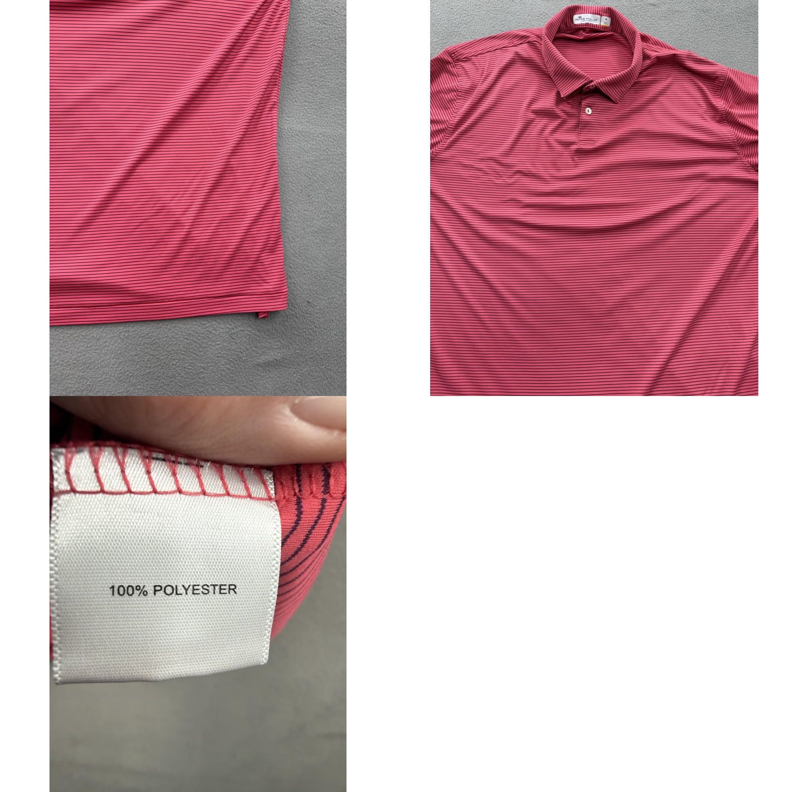 Peter Millar Peter Millar Polo Shirt Mens XL Pink Featherweight UPF 50+ Golf Performance Shirt Size US XL / EU 56 / 4 - 8 Thumbnail