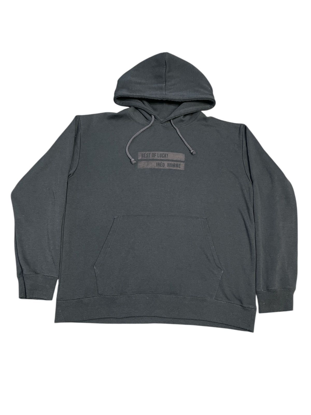 Yohji Yamamoto Yohji Yamamoto Ined Homme Sweatshirt Hoodie Dark Grey Size US L / EU 52-54 / 3 - 1 Thumbnail