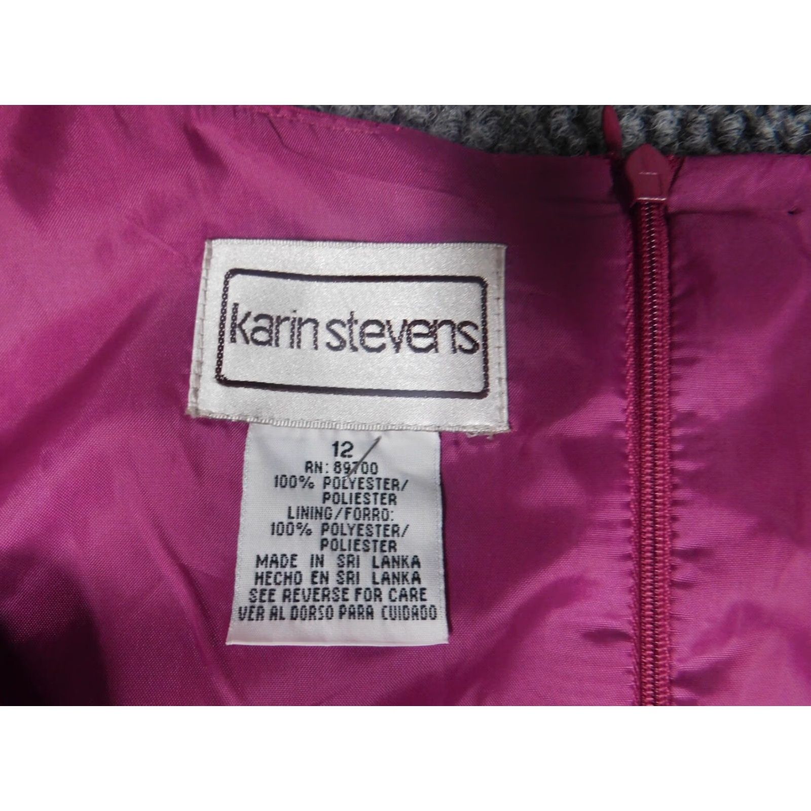 Pinko Karin Stevens Womens Dress 12 Pink A-line Zip Midi Sleeveless Crew Neck Dolman Sleeve Lined Pattern: Solid Vintage No Size XL / US 12-14 / IT 48-50 - 6 Thumbnail