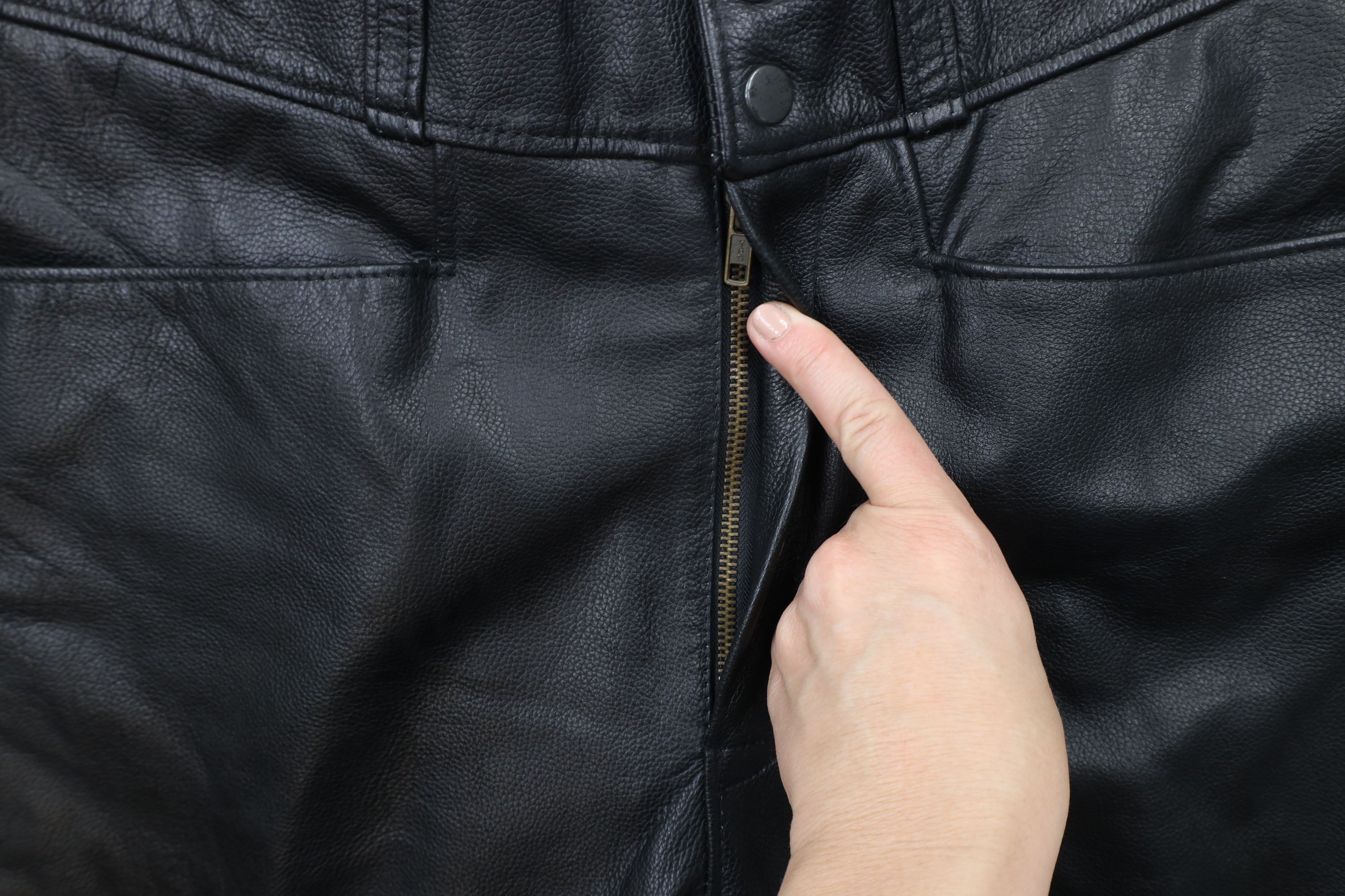 Vintage Vintage 90s Streetwear Motorcycle Riding Pants Black USA Size US 34 / EU 50 - 5 Thumbnail