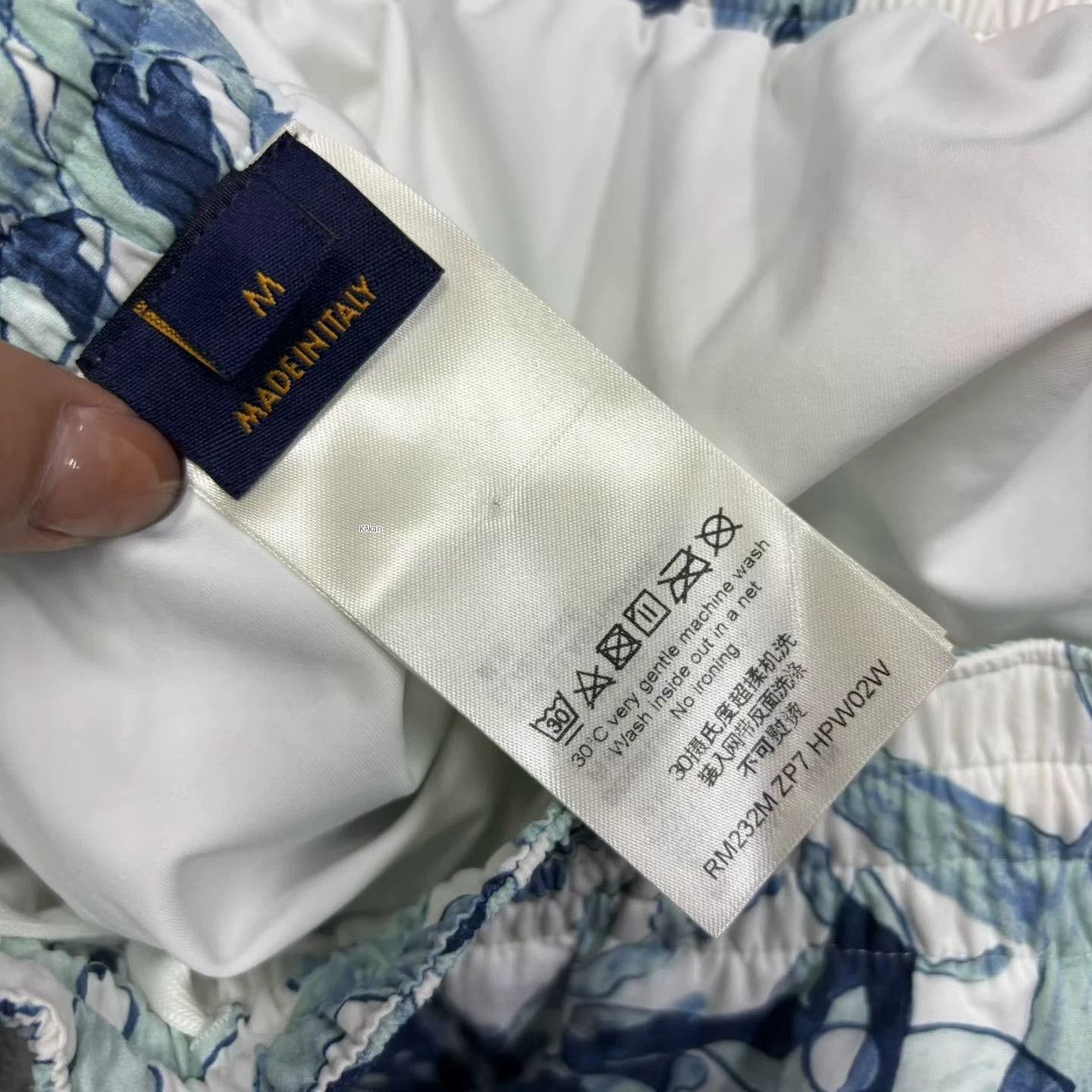 Louis Vuitton Louis Vuitton Blue Seagrass Print Casual Shorts Size US 30 / EU 46 - 3 Thumbnail