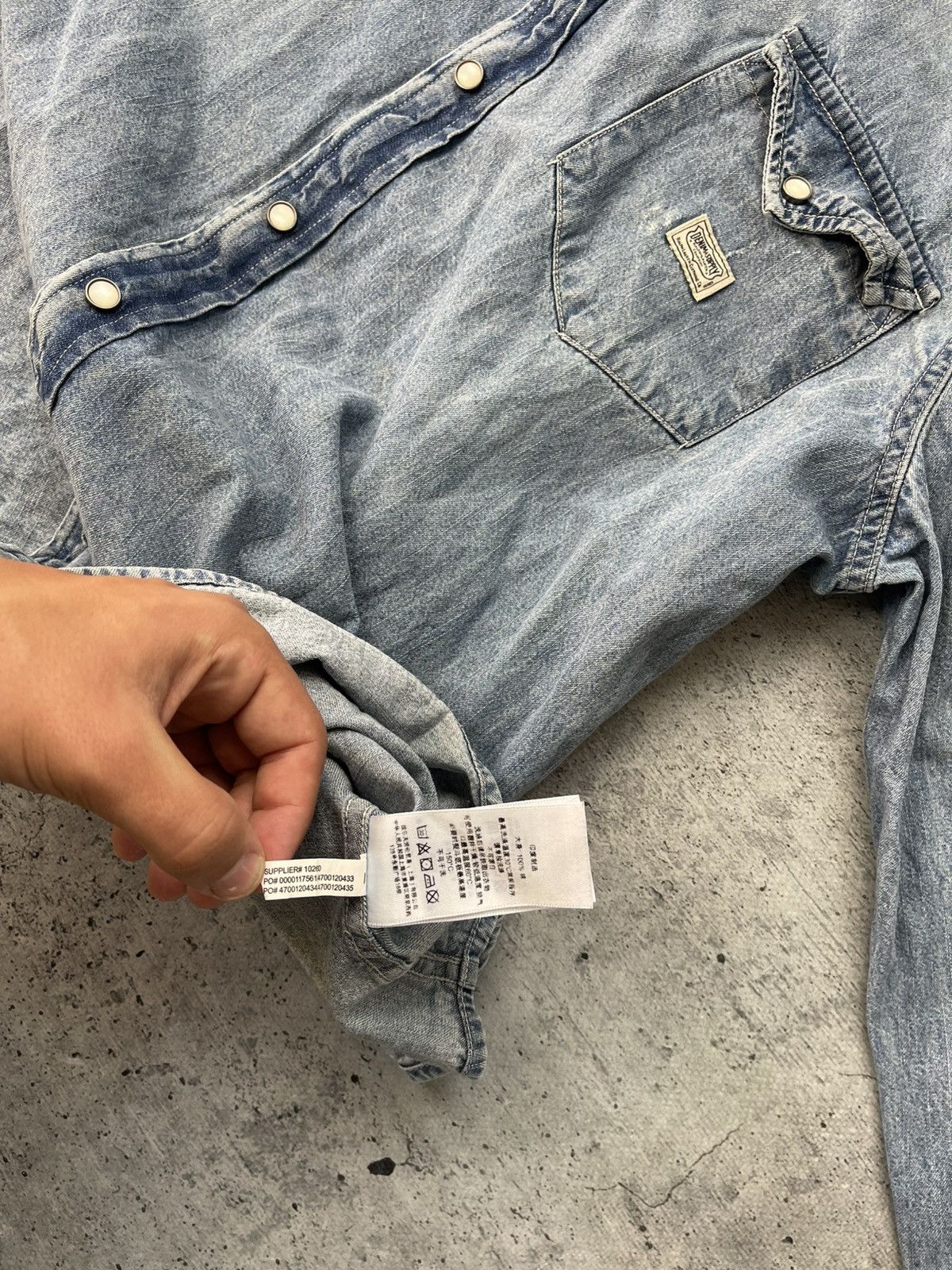 Denim & Supply Ralph Lauren Vintage Denim Supply by Ralph Lauren Distressed Jeans Shirt Size US XL / EU 56 / 4 - 12 Thumbnail