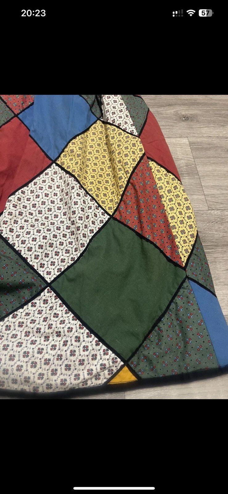Vintage Souleiado Vintage 70s French Patchwork Maxi Skirt size S Size 24" / US 00 / IT 34 - 14 Thumbnail