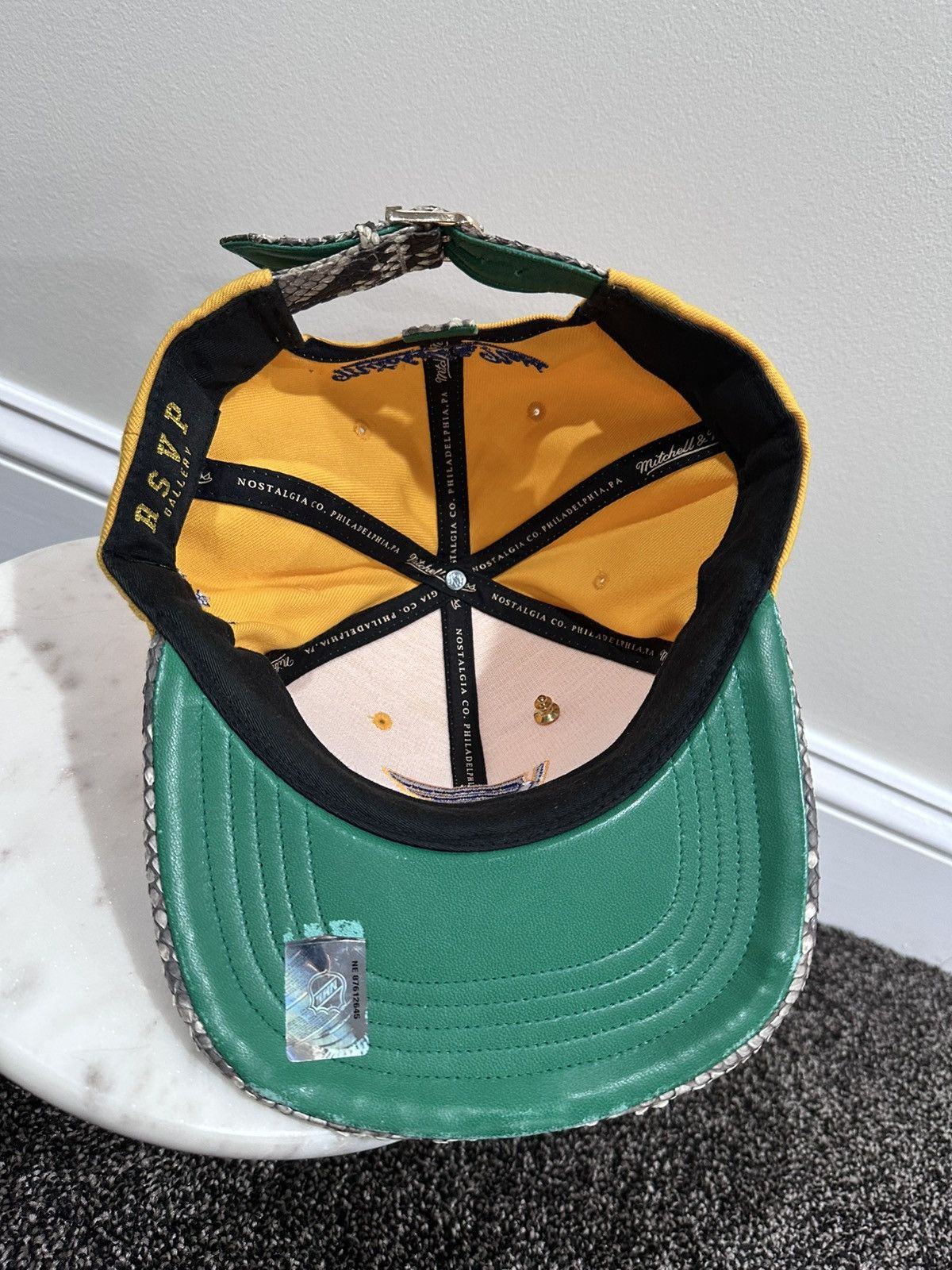 Just Don Just Don x Mitchell & Ness NHL St. Louis Blue Yellow Hat Size ONE SIZE - 6 Thumbnail