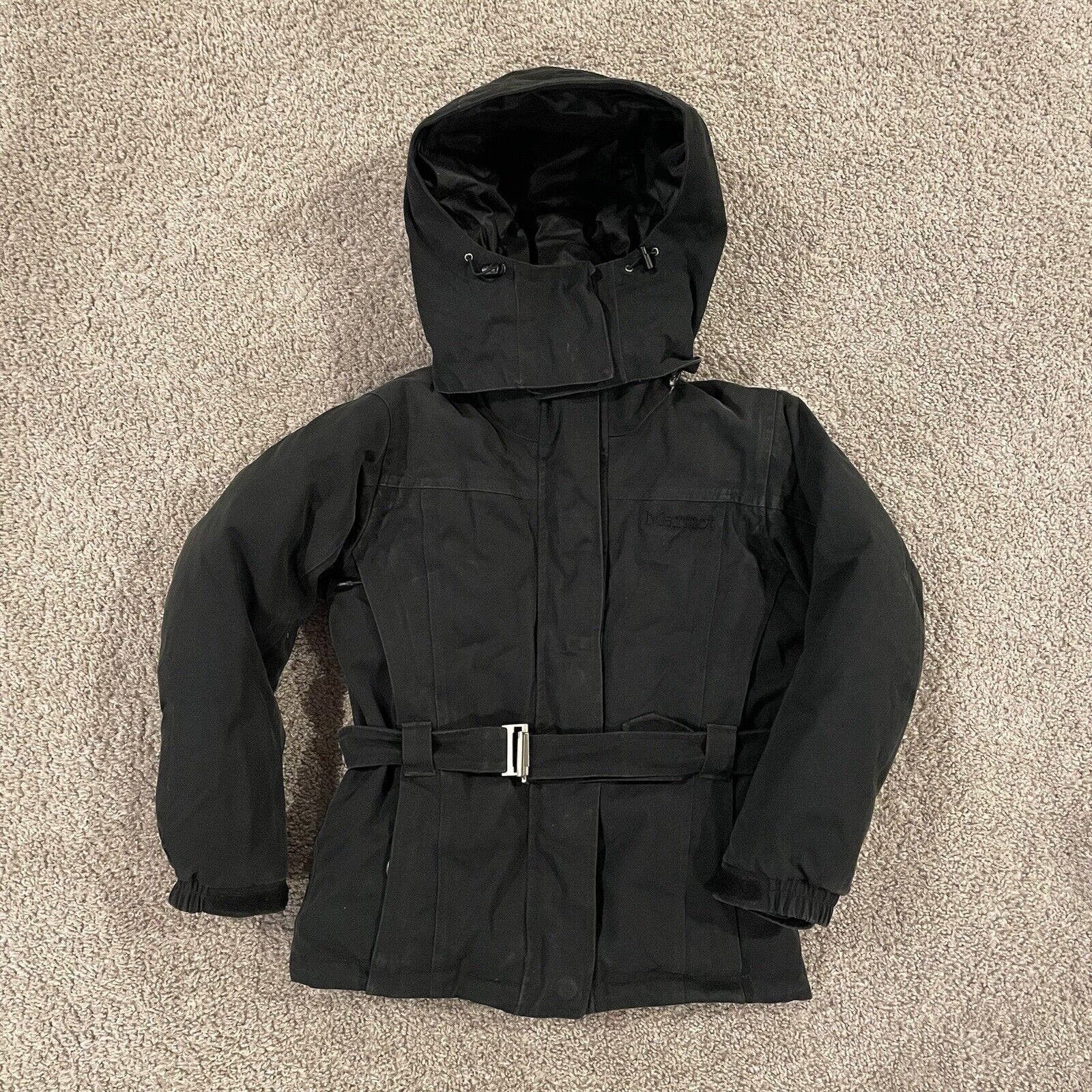 VTG MARMOT Goose Down Black Puffer Jacket Womens S 6-7 Coat