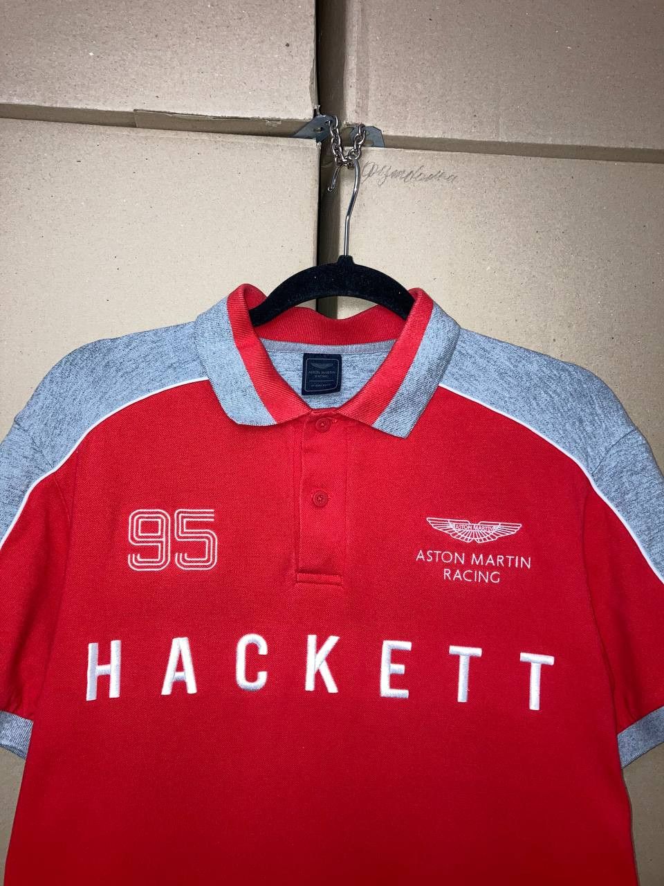 Hackett VINTAGE HACKETT LONDON POLO SHIRT ASTON MARTIN RACING TOP Size US M / EU 48-50 / 2 - 7 Thumbnail