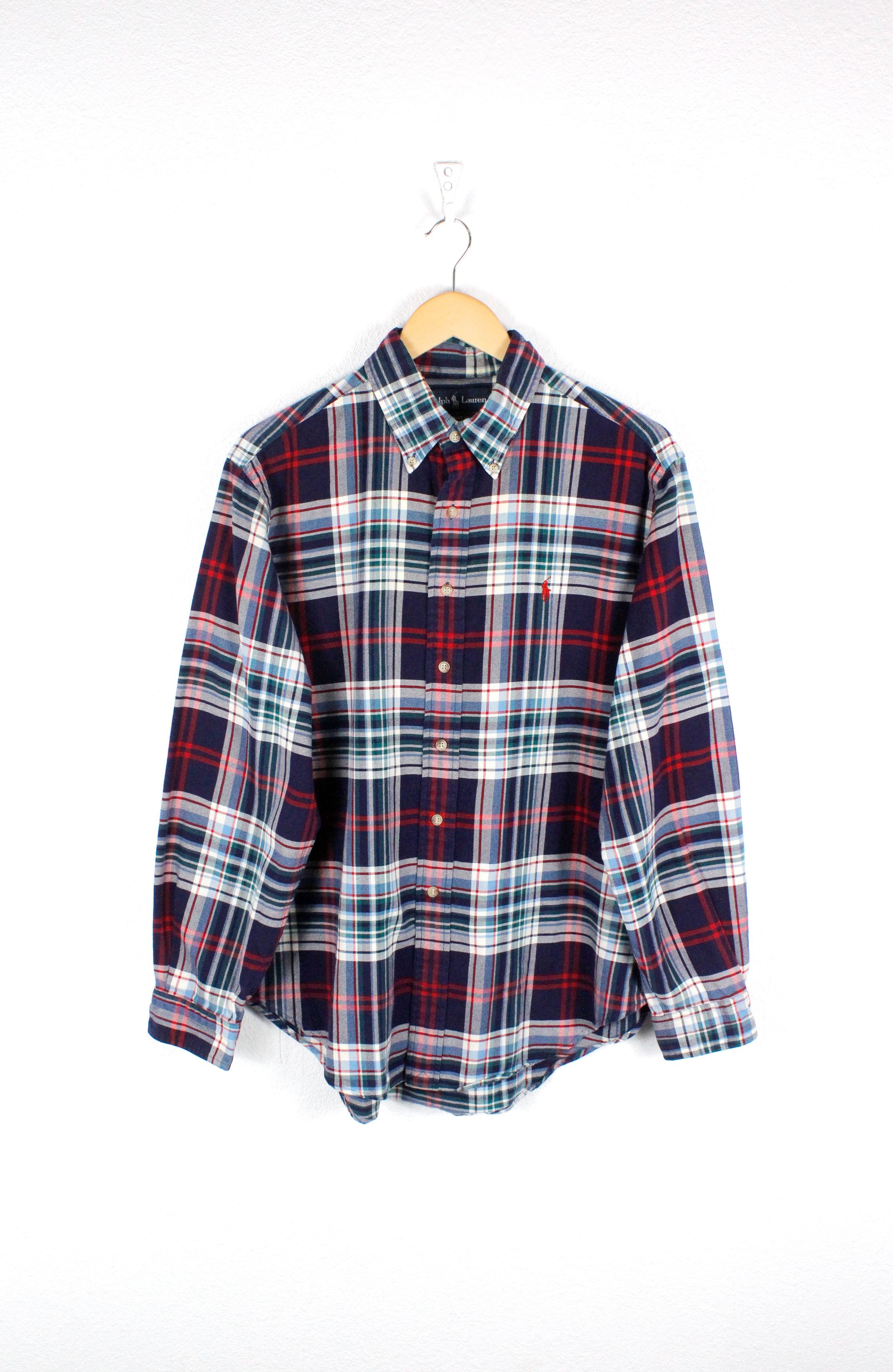 Polo Ralph Lauren Polo Ralph Lauren Pony Logo Flannel Oxford Shirt Size US L / EU 52-54 / 3 - 1 Thumbnail