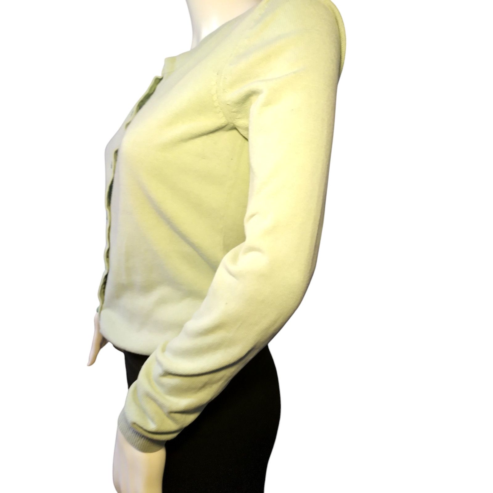 H&M H&M Womens Crew neck Ribbed Knit Cardigan Sweater Sz Small Size S / US 4 / IT 40 - 4 Thumbnail