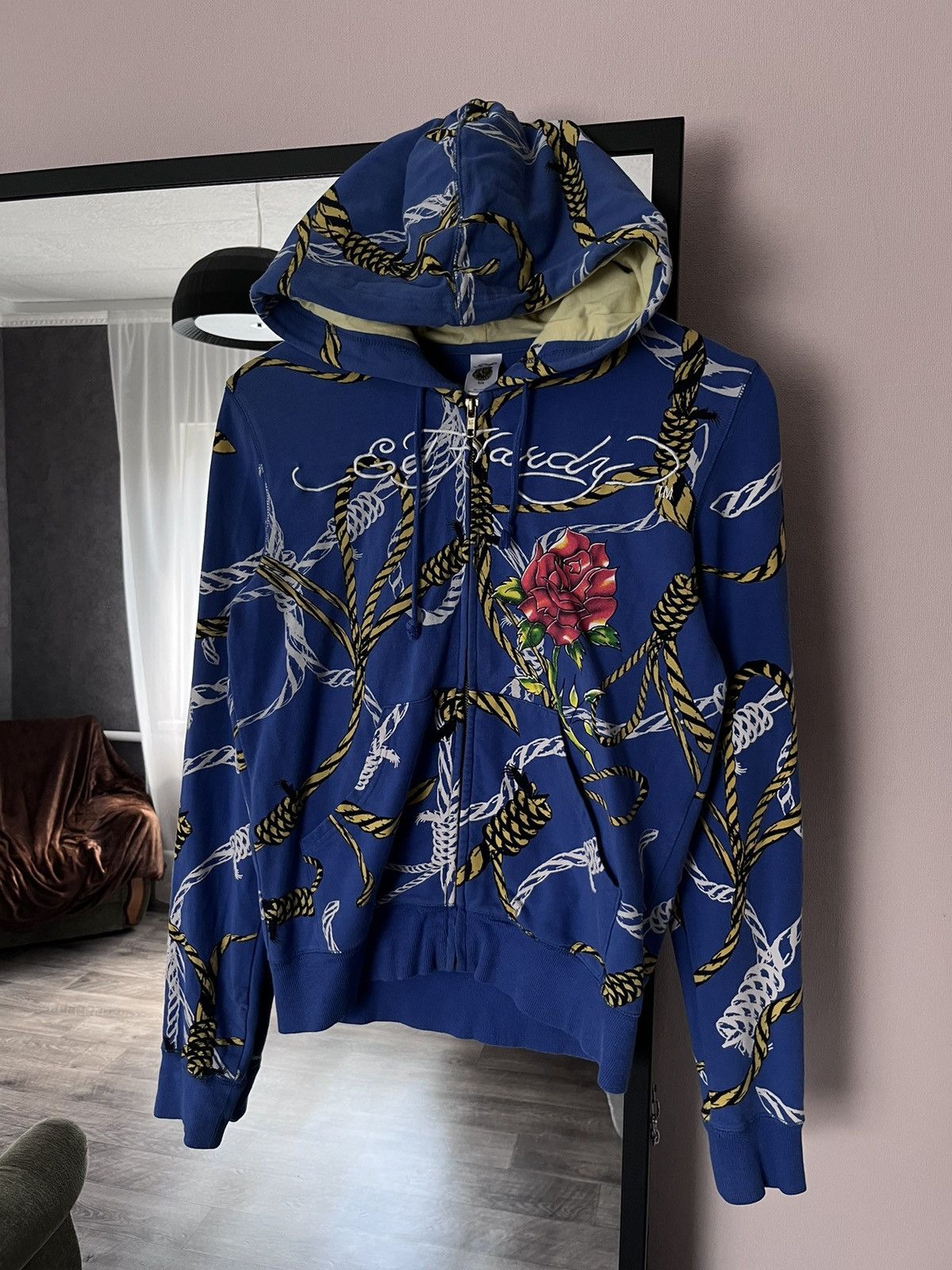 Ed Hardy Vintage Ed Hardy Christian Audigier Zip Hoodie Overall Print Size L / US 10 / IT 46 - 2 Thumbnail