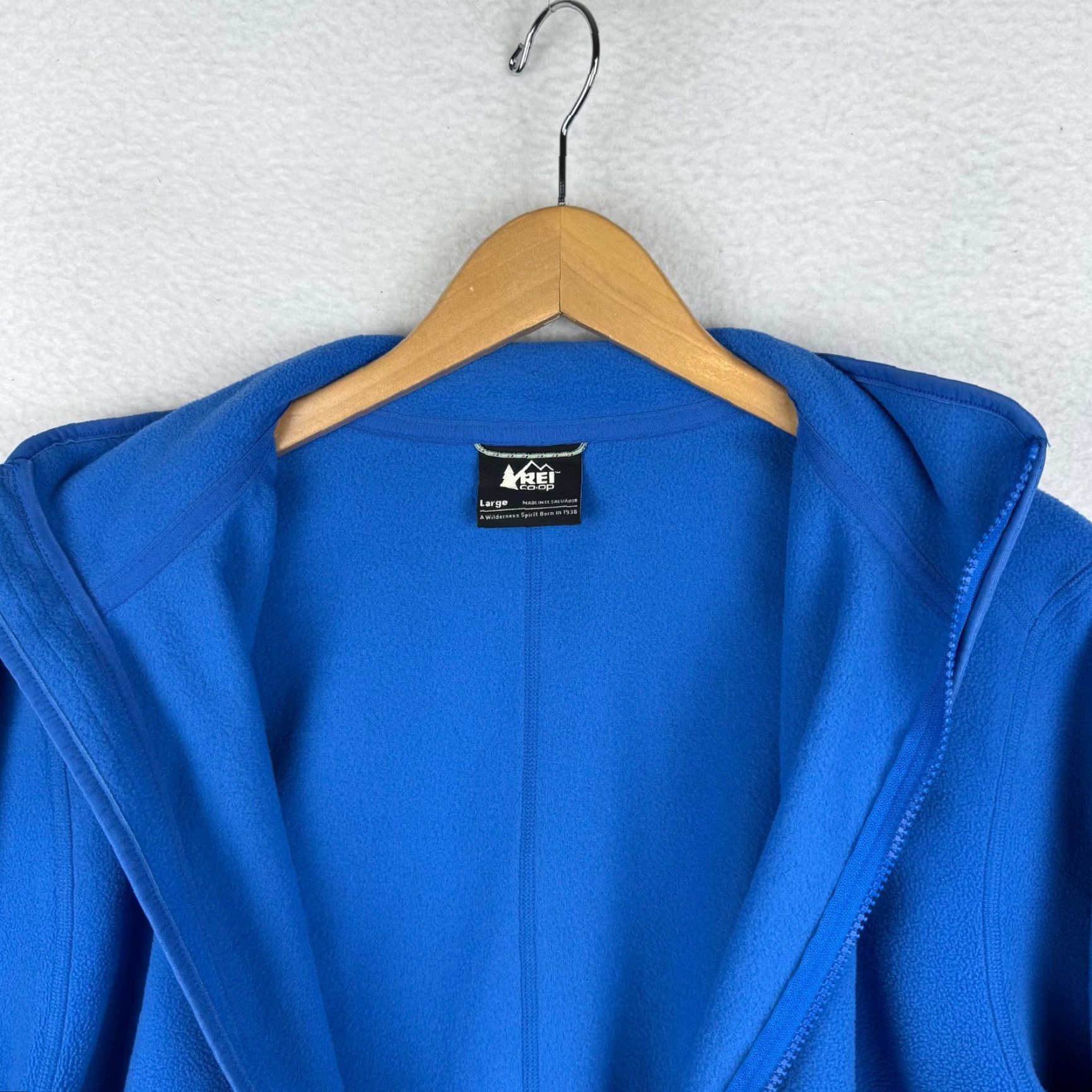 Vintage REI Mens L Blue Full Zip Fleece Jacket Hiking Gorp Windbreaker Sweater Outdoor Casual Size US L / EU 52-54 / 3 - 6 Thumbnail