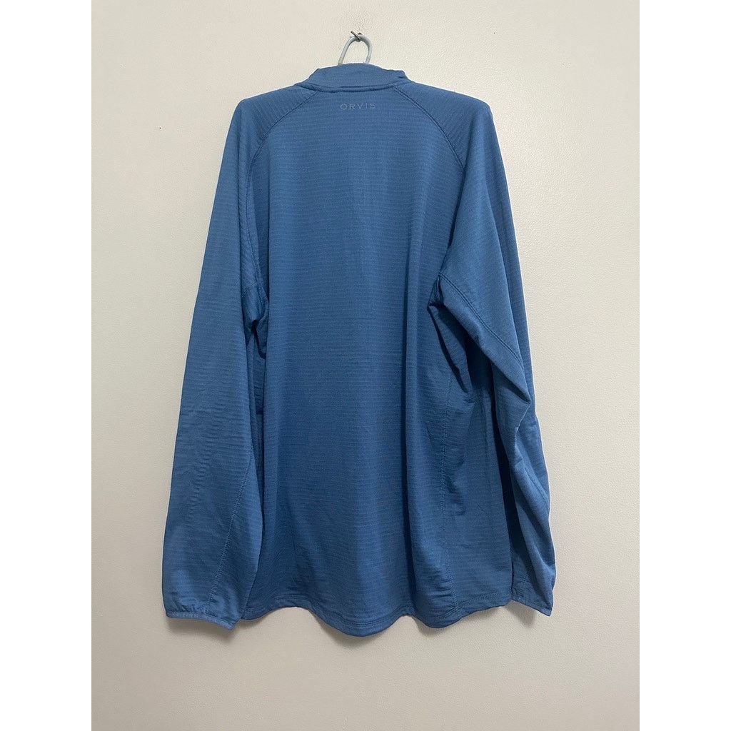 Orvis Orvis blue ribbed quarter zip pullover size L Size US L / EU 52-54 / 3 - 3 Thumbnail