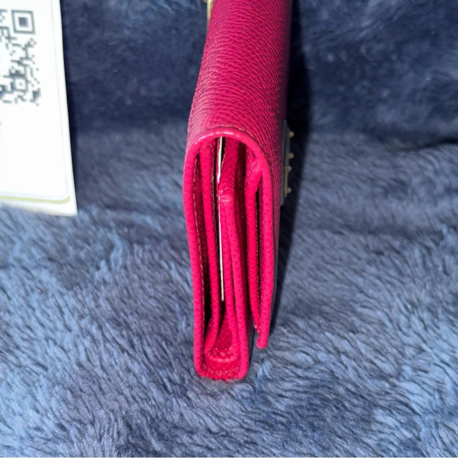 Dolce & Gabbana Dolce & Gabbana Dauphine French-flap Fuchsia Leather Wallet Size ONE SIZE - 3 Thumbnail