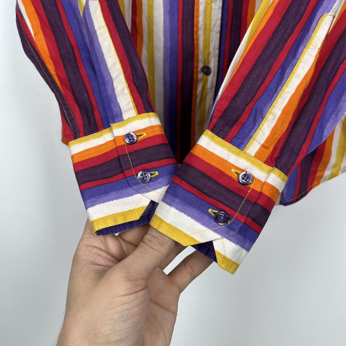 Etro Ladies Etro Milano stripped long sleeve button up Shirt Size XS / US 0-2 / IT 36-38 - 7 Thumbnail