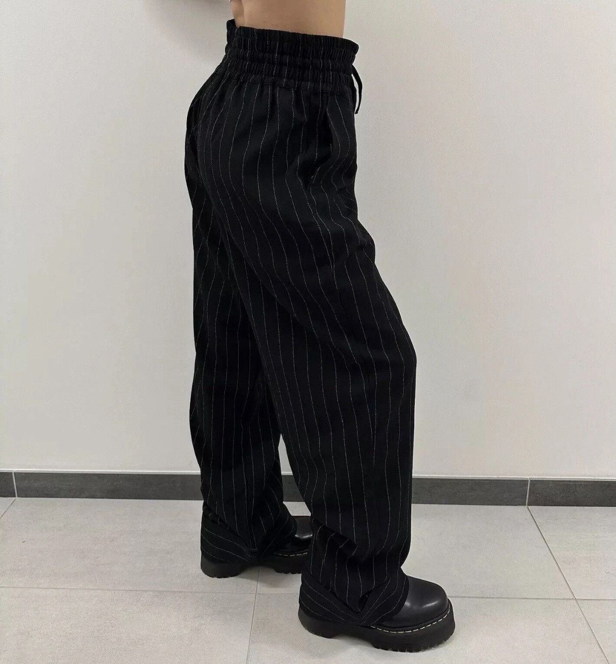 Ganni Ganni Trousers Stripped Polyester Womens Pants Size 36 Size 25" / US 0 / IT 36 - 6 Thumbnail