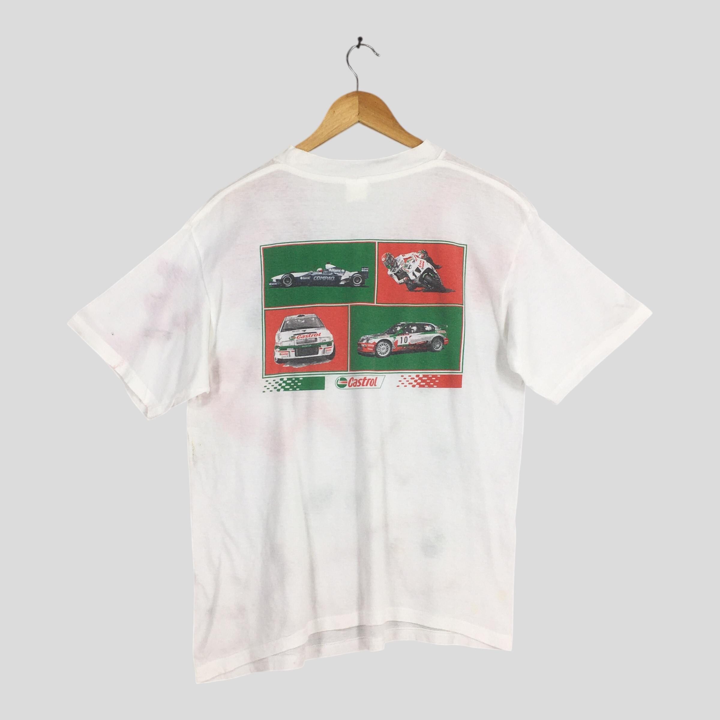 Formula 1 Vintage 90s Castrol Motorsport F1 Racing Tshirt Medium Size US M / EU 48-50 / 2 - 1 Thumbnail