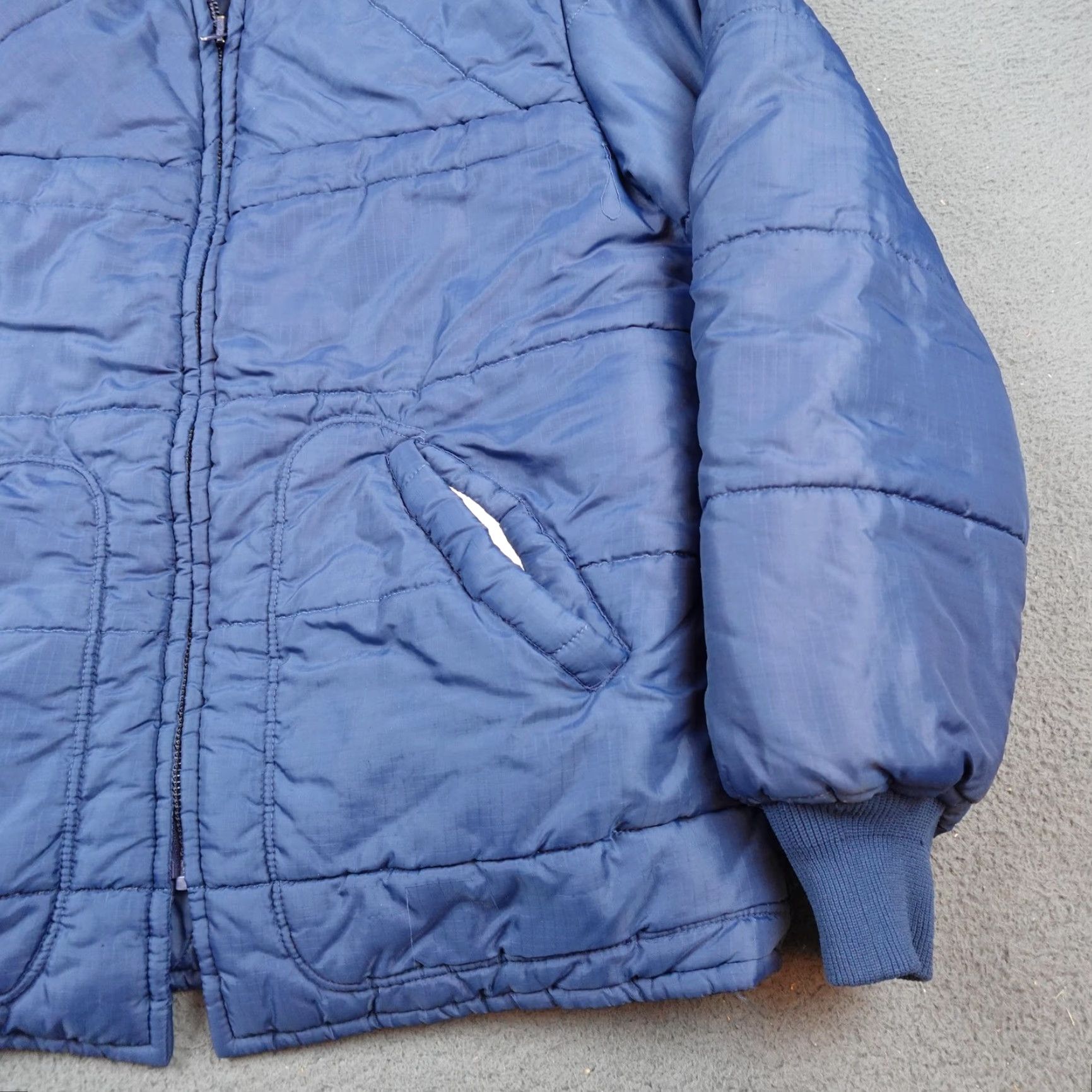 Sears VINTAGE Sears The Mens Store Jacket Mens Large Blue Quilted Puffer Full Zip Size US L / EU 52-54 / 3 - 2 Thumbnail