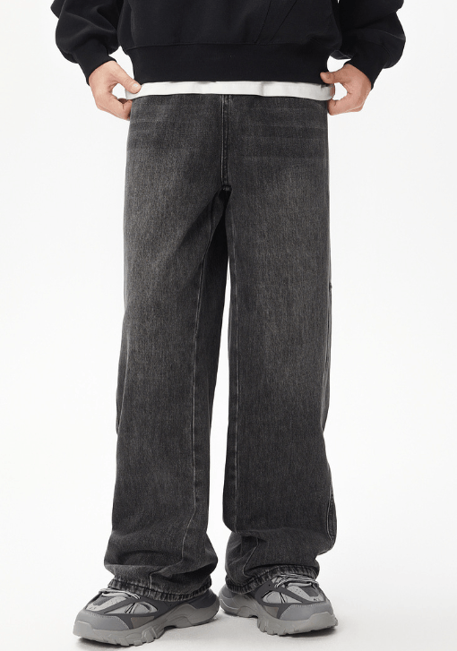 Japanese Brand × Jean American retro wide-leg men's loose distressed jeans Size US 34 / EU 50 - 1 Thumbnail