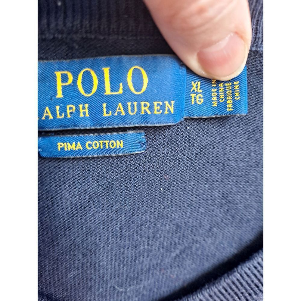 Polo Ralph Lauren Polo Ralph Lauren Pima Cotton V-Neck Sweater Classic Casual Size US XL / EU 56 / 4 - 4 Thumbnail