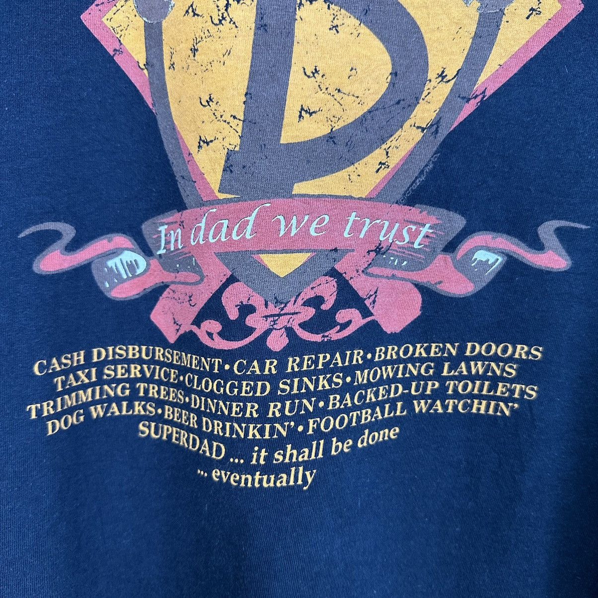 Vintage Super Dad Crazy Shirts Faded Summer Tshirt A768 Size US M / EU 48-50 / 2 - 3 Thumbnail