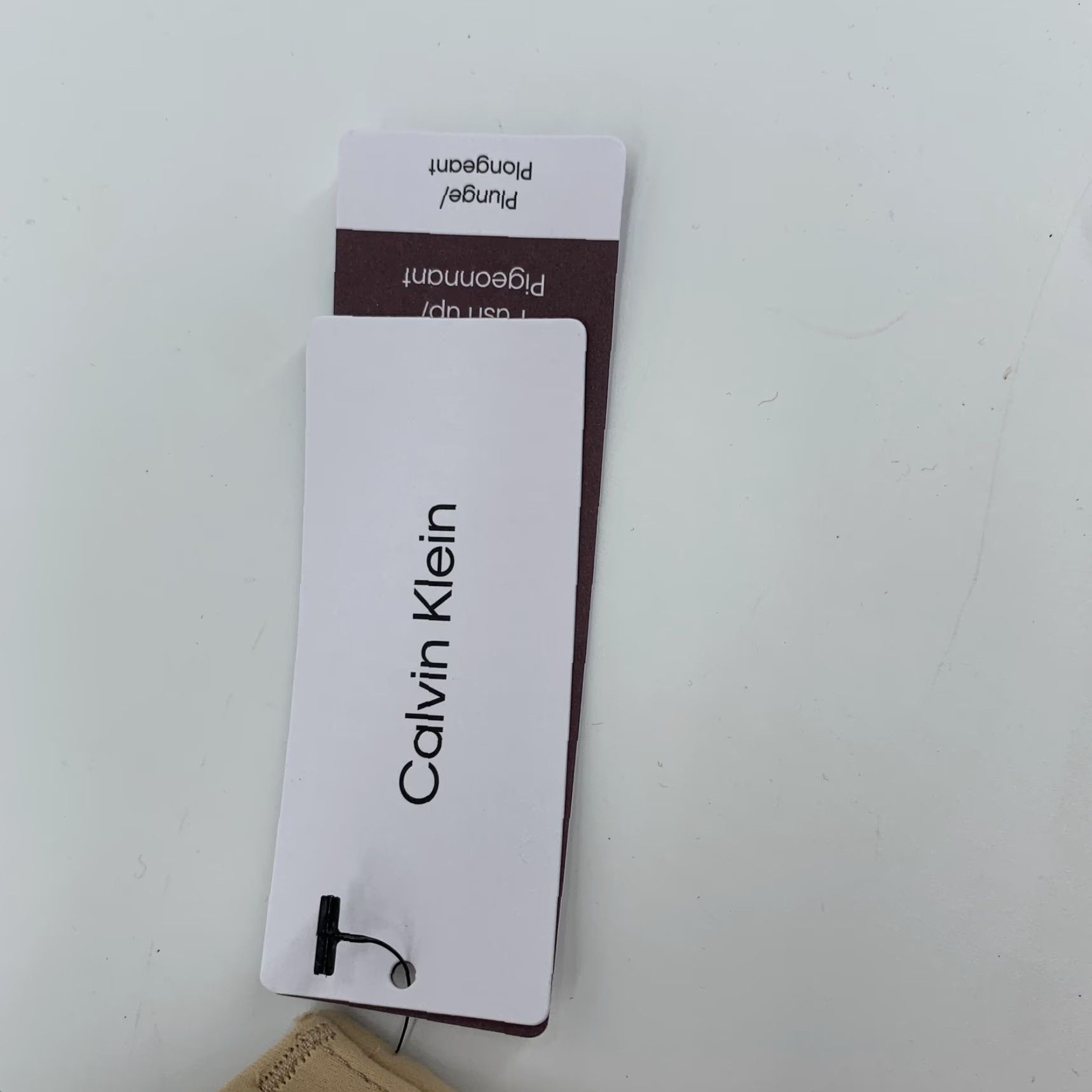 Calvin Klein Calvin Klein Bra Womens 32D Beige Push Up Plunge Underwire Memory Foam Molded Padded Size ONE SIZE - 2 Thumbnail