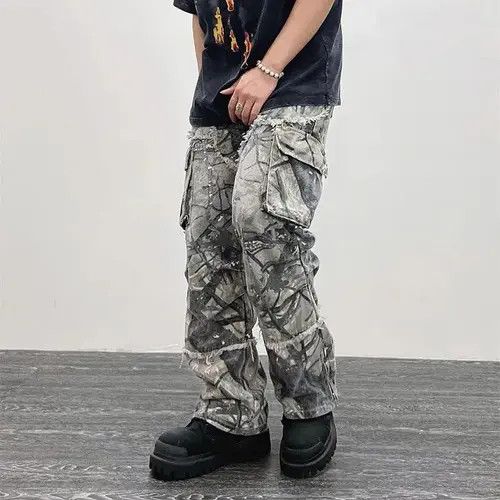 Japanese Brand Manami x Risa Camouflage Y2K Fashion Baggy Jeans Cargo Pants Size US 32 / EU 48 - 1 Thumbnail