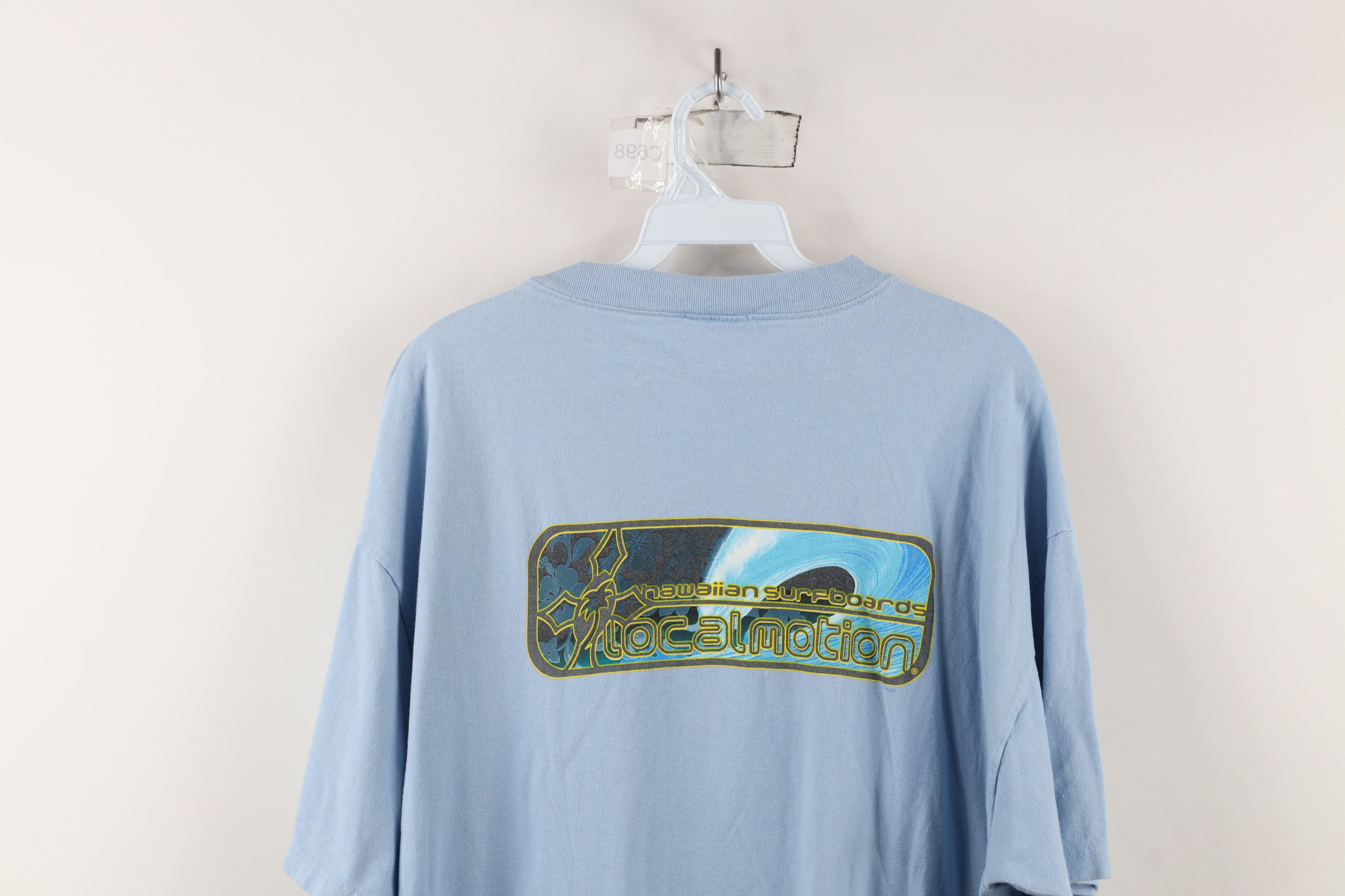 Vintage Vintage 90s Motion Hawaiian Surfboards Surfing T-Shirt Blue Size US XL / EU 56 / 4 - 13 Thumbnail