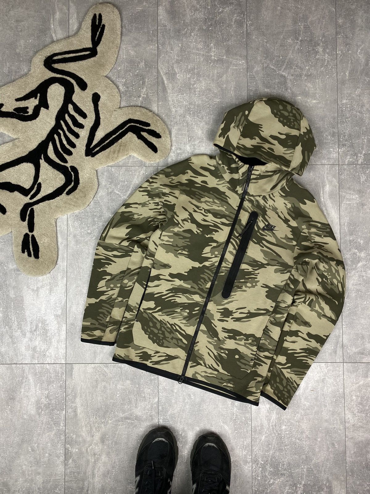 Nike Nike Camo Tech Fleece Zip Up Hoodie Size US S / EU 44-46 / 1 - 2 Thumbnail