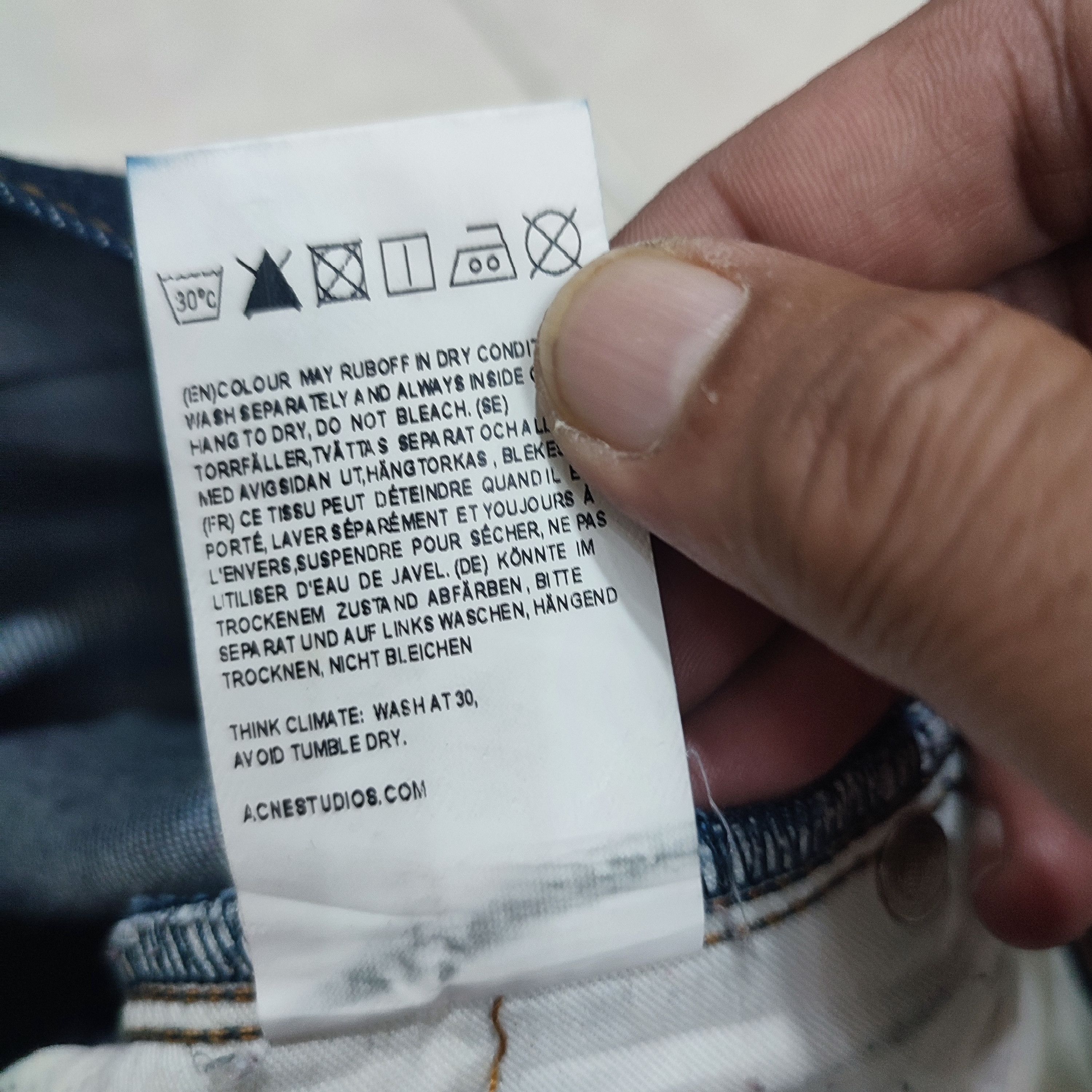 Acne Studios × Designer 🔥STEALS🔥Very Rare Acne Studio Max Raw Denim Size US 32 / EU 48 - 9 Thumbnail