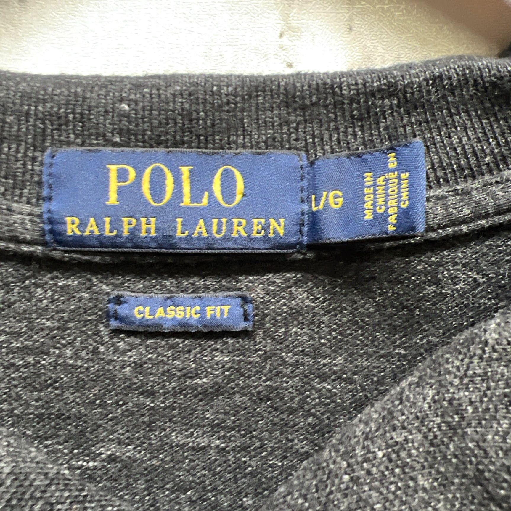 Polo Ralph Lauren VINTAGE Polo Ralph Lauren Gray Polo Shirt Mens L Classic Fit Size US L / EU 52-54 / 3 - 3 Thumbnail
