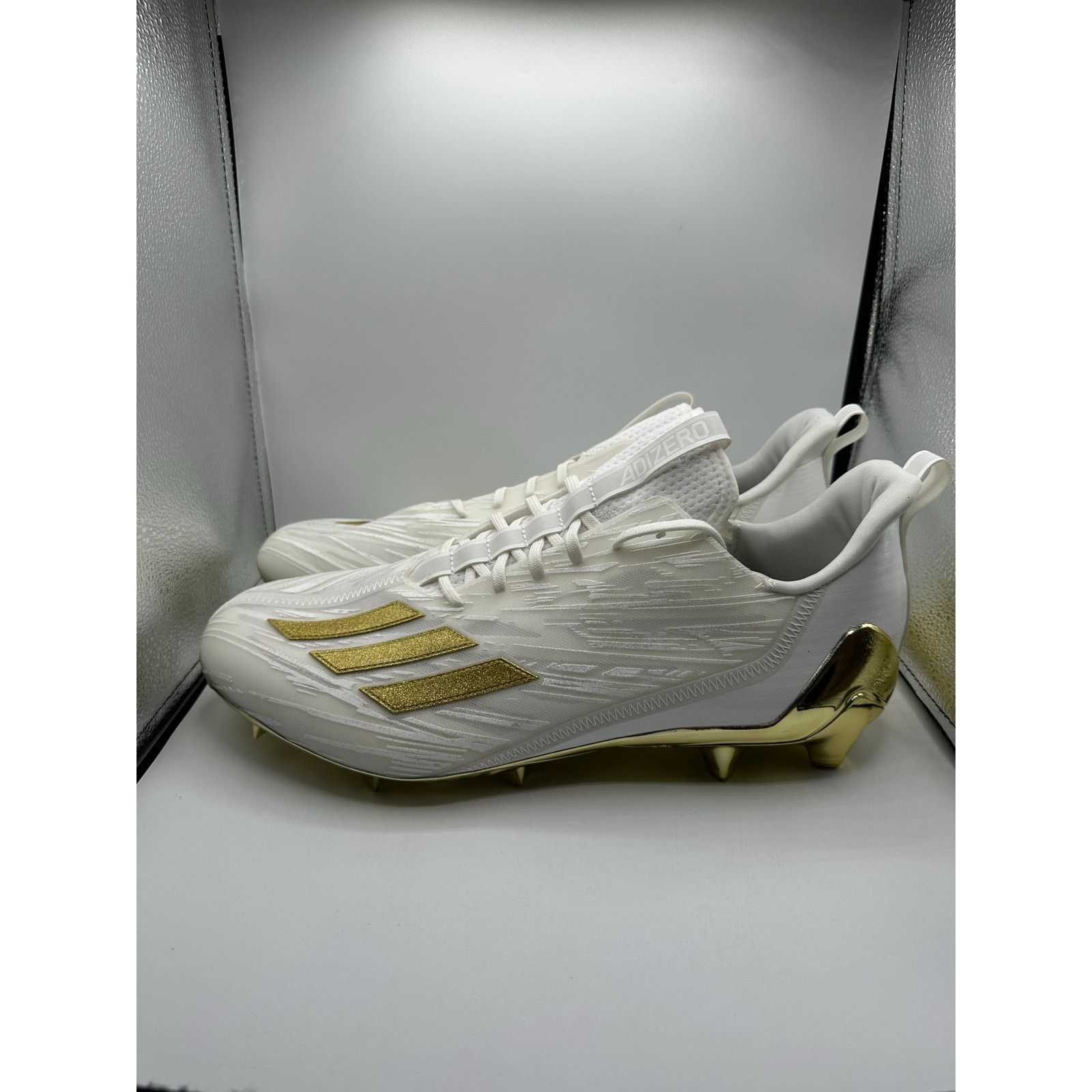 Adidas Adidas Adizero football cleats “White Gold Metallic” size 16 Size US 15 / EU 48 - 1 Thumbnail