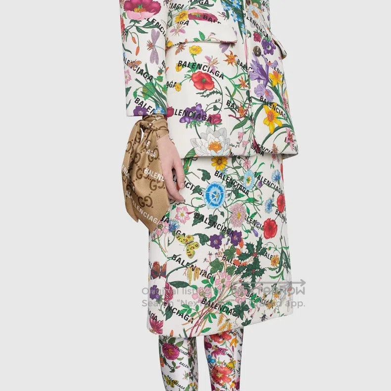 Gucci Gucci Co-branded silk scarf Size ONE SIZE - 7 Thumbnail