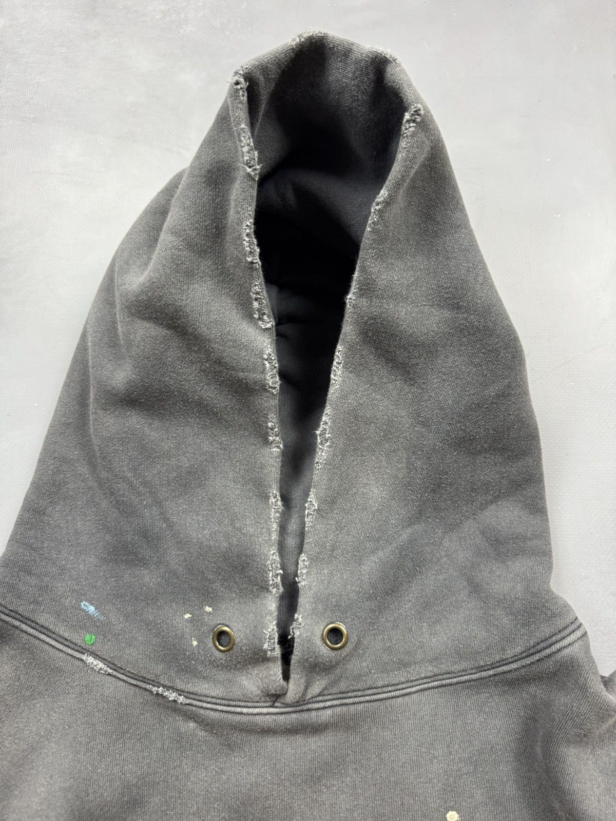 Gallery Dept. Gallery Dept ATK Logo Distressed Hoodie(Grey/L) Size US L / EU 52-54 / 3 - 14 Thumbnail