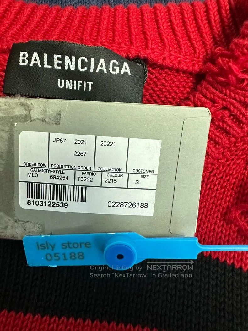 Other Balenciaga Color Block Hole Long Sleeve Knit Top Size US S / EU 44-46 / 1 - 4 Thumbnail