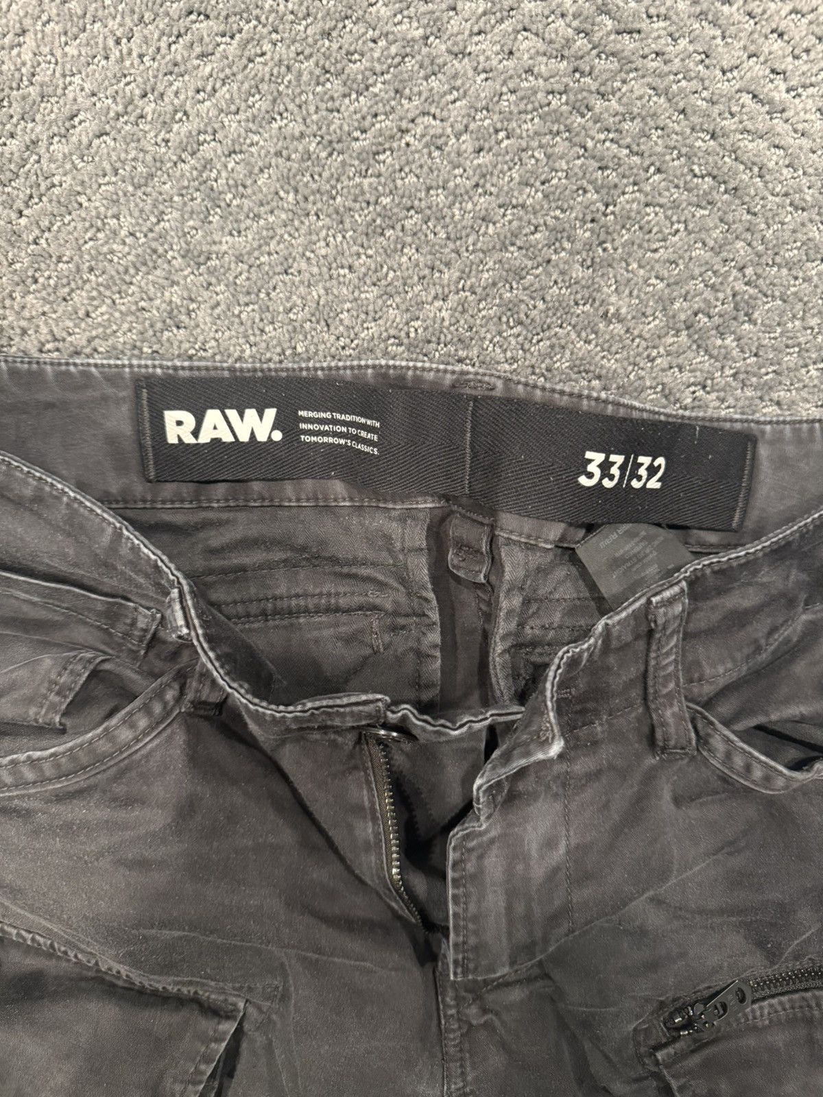 G-Star G-Star Rovic Zip 3D Regular Tapered Pants Black Size US 33 - 3 Thumbnail