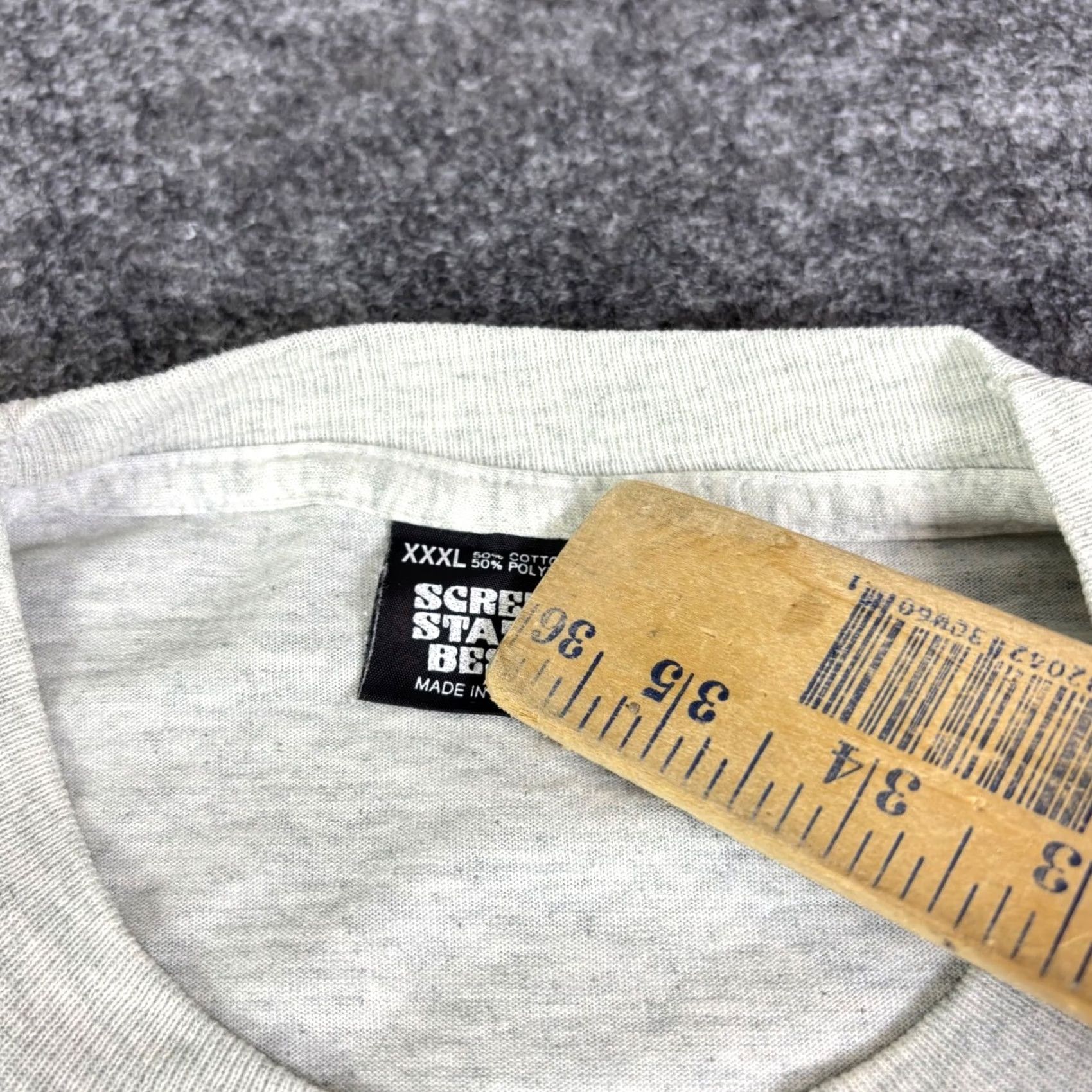 Vintage VINTAGE Screen Stars Best Las Vegas T Shirt XXXL Gray 90s Single Stitch USA Men GB Boys Girls Mens Womens Size US XXL / EU 58 / 5 - 5 Thumbnail