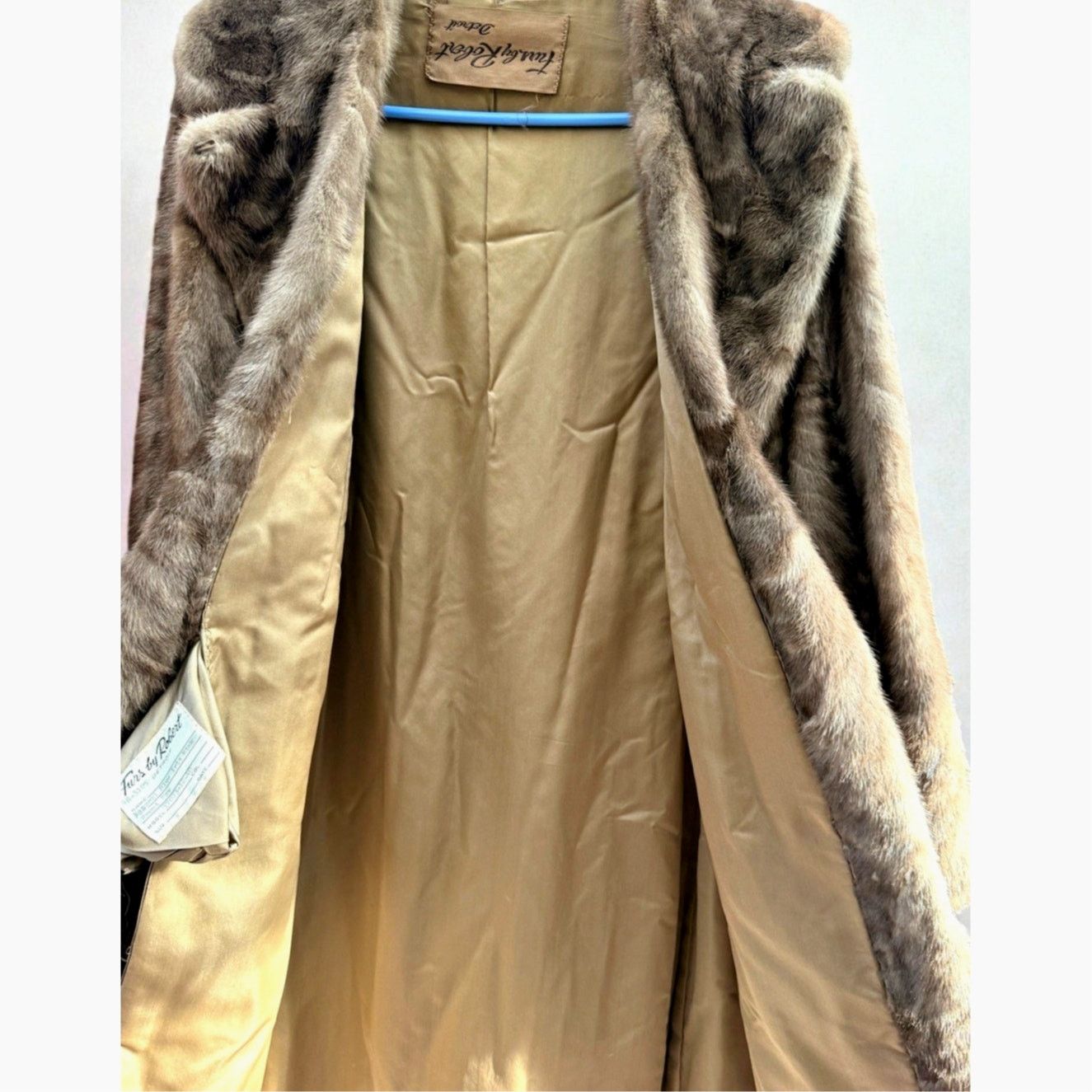Vintage Vintage 60s Blue Iris Mink Coat by Furs by Robert Detroit Size M / US 6-8 / IT 42-44 - 6 Thumbnail