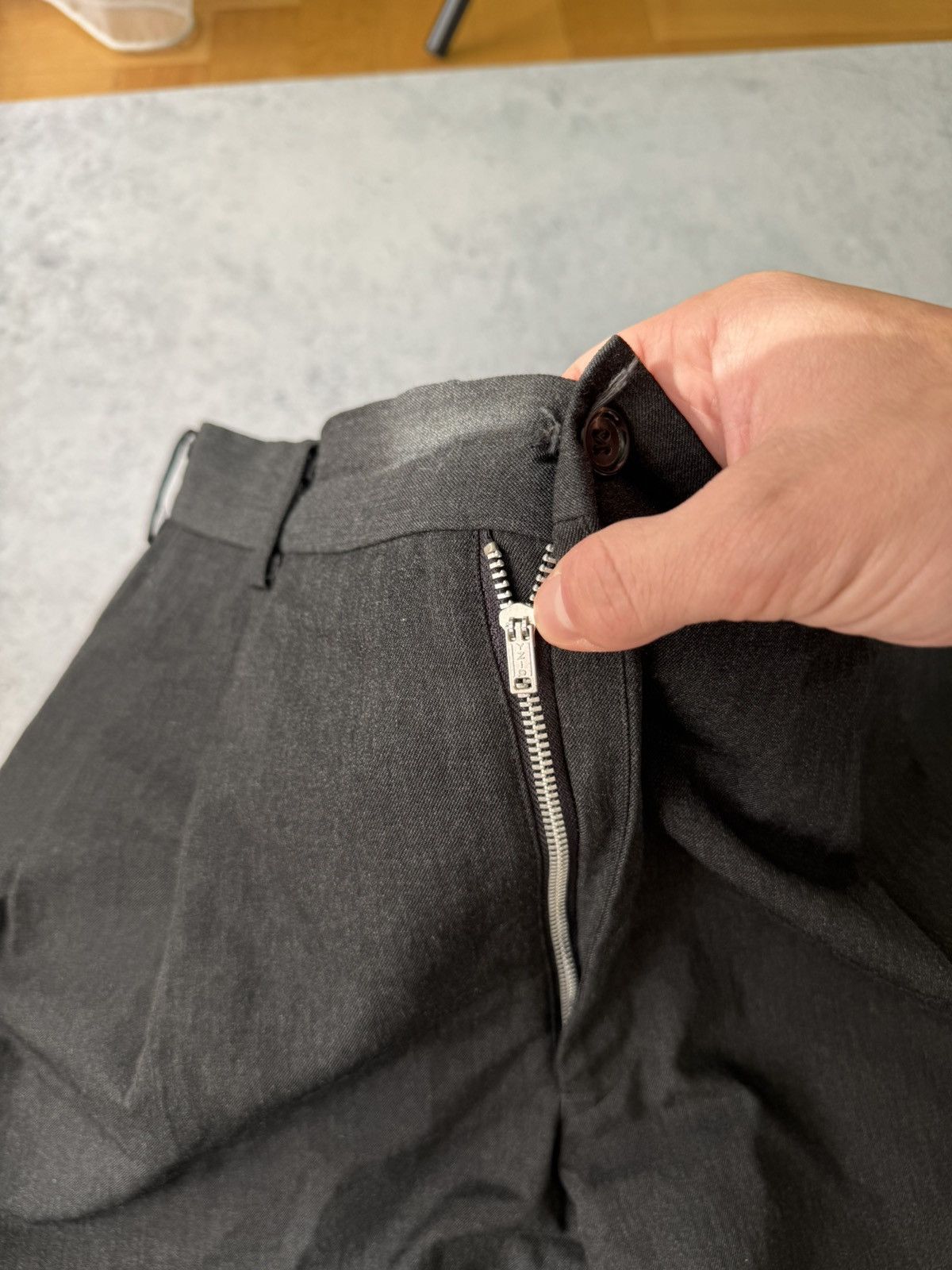 Comme des Garcons VTG 1989 Comme des Garcon Mens Wool Black Trouser Pants Size US 30 / EU 46 - 5 Thumbnail