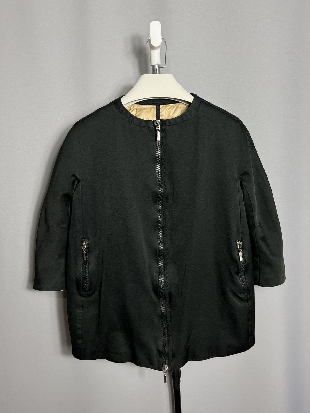 Moncler Ligneville Giubbotto Womans Down Jacket Zip Black