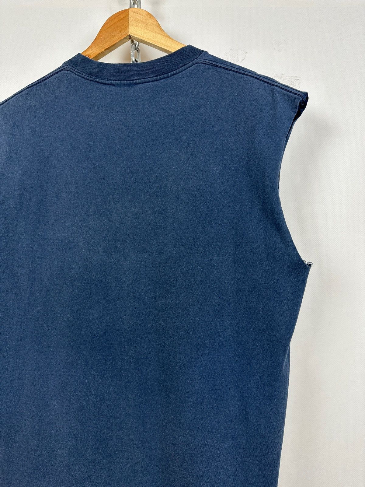 Stussy 90s Vintage Stussy Faded Navy Single Stitch USA Sleeveless Size US M / EU 48-50 / 2 - 9 Thumbnail