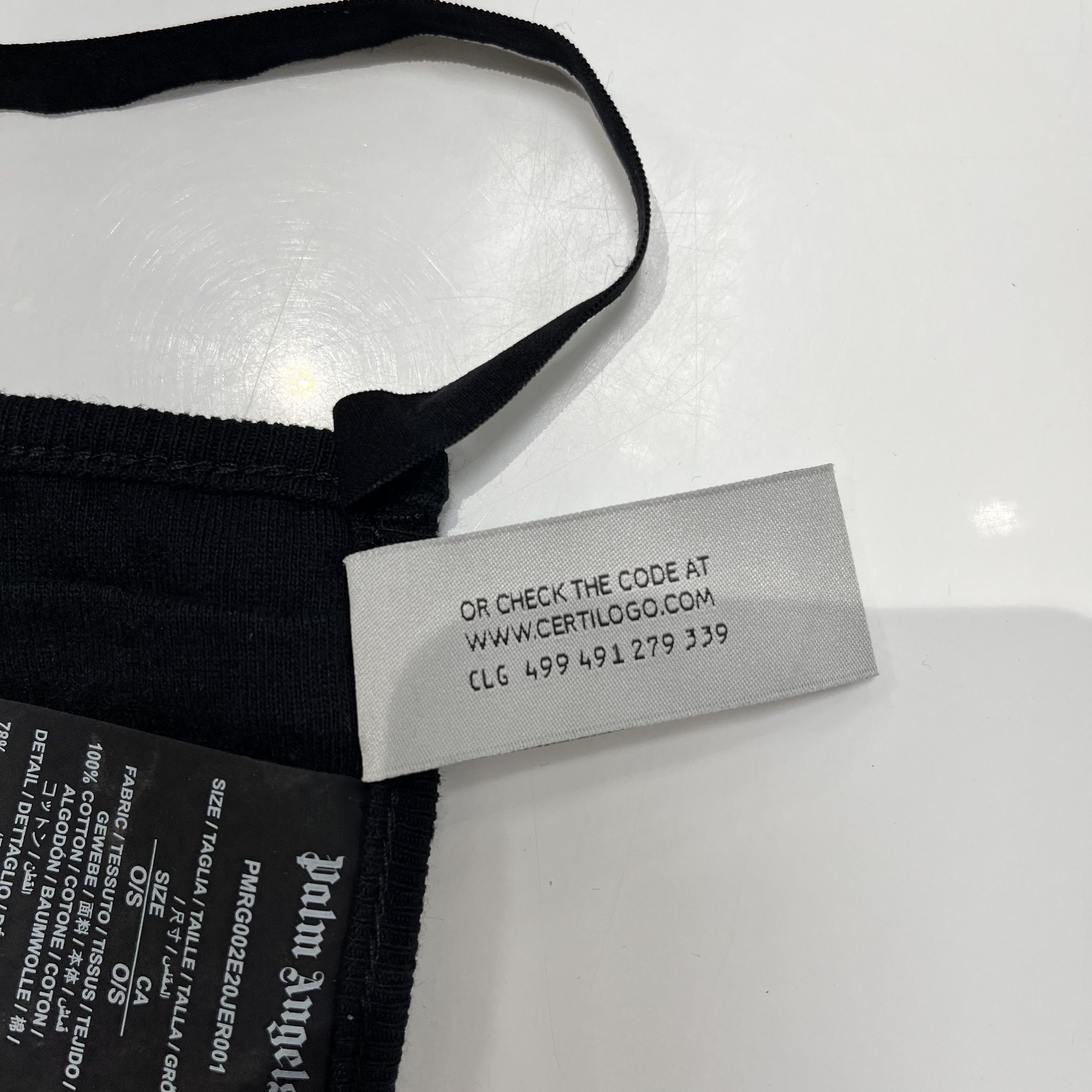 Palm Angels Palm Angels Logo Face Mask Black Size ONE SIZE - 4 Thumbnail