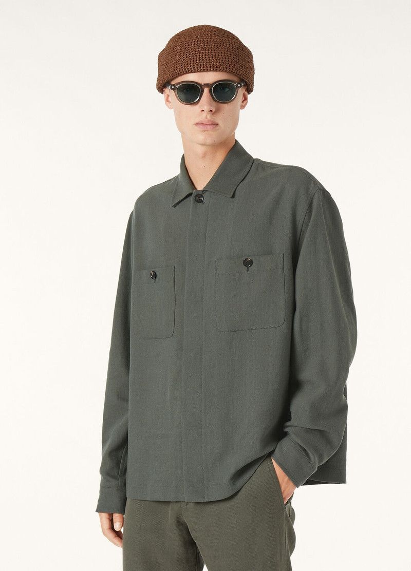 Loro Piana o1w1db10226 FAP1755 Alfred Overshirt in Dark Grey Size US M / EU 48-50 / 2 - 4 Thumbnail