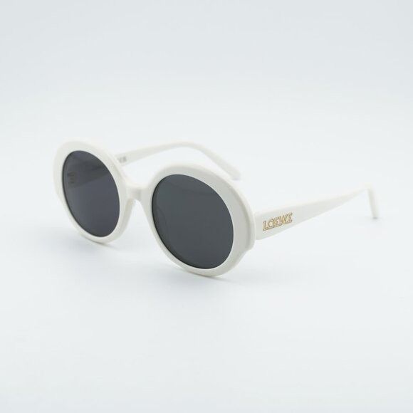 Loewe Loewe LW40135I 25A Sunglasses Ivory Round Frame, Smoke Size ONE SIZE - 2 Thumbnail